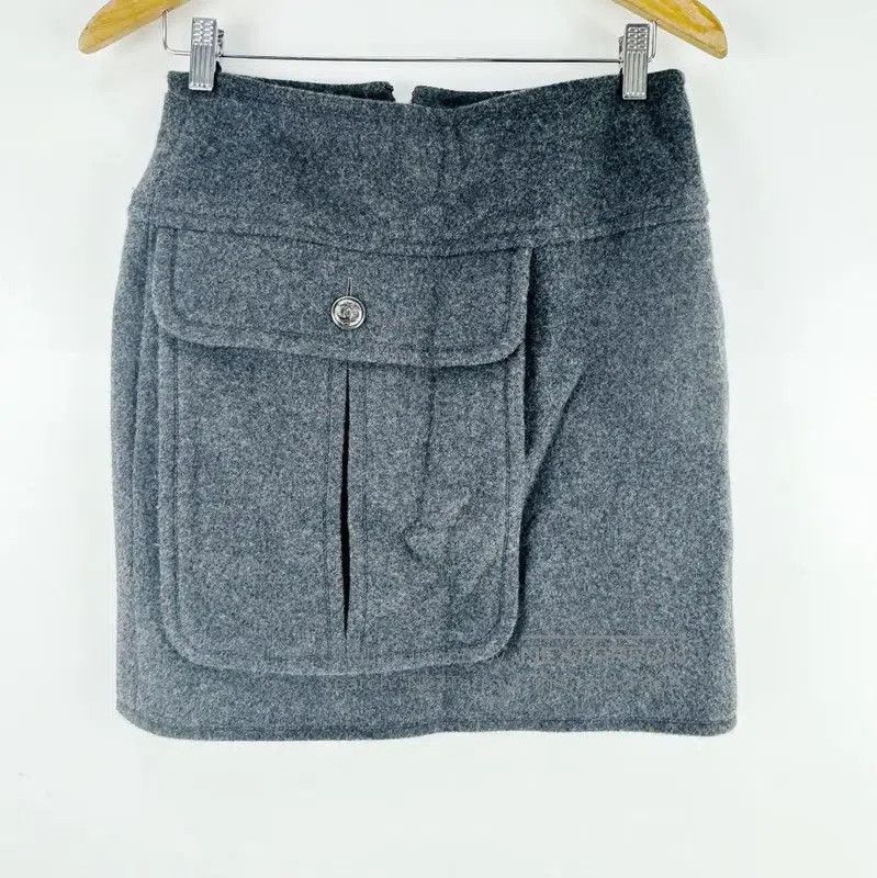 Chanel Chanel Gray Cotton Skirt for Women . Size 35" - 1 Thumbnail