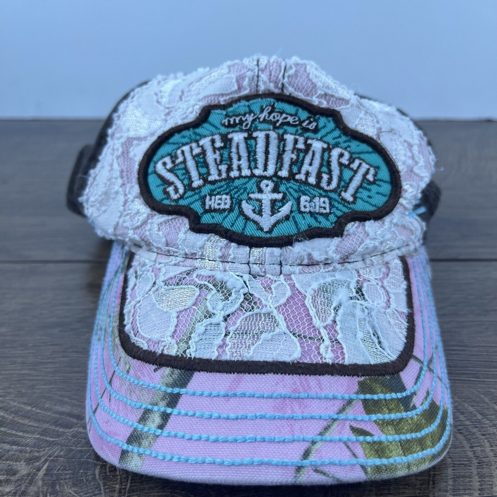 Other Steadfast Hat My Hope is Steadfast Pink Cap Adjustable Pink Size ONE SIZE - 1 Thumbnail