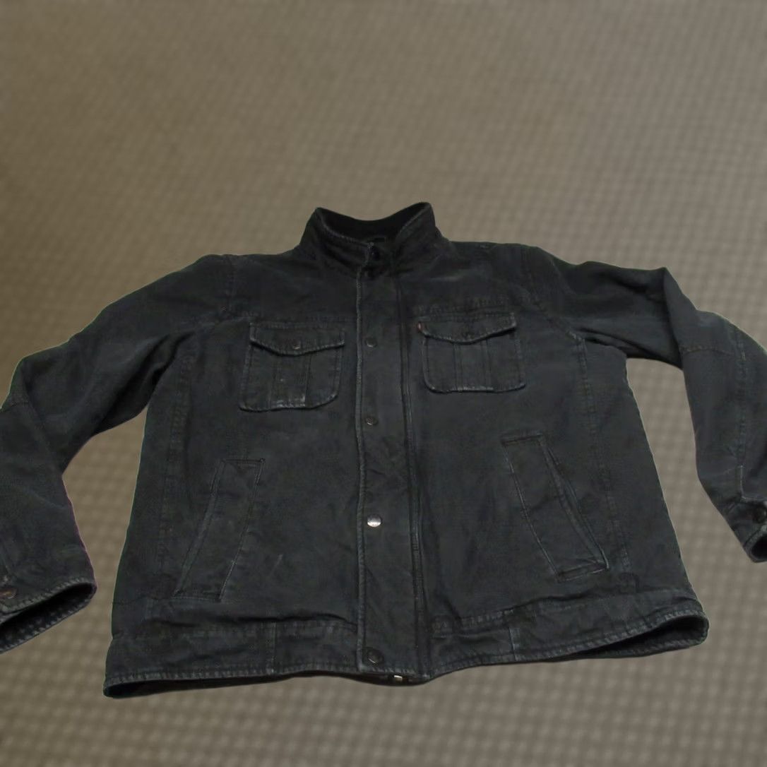 Levi's Levis Jacket Mens Medium Black Quilted Lined Full Zip Rugged Insulated Work Size US M / EU 48-50 / 2 - 1 Thumbnail