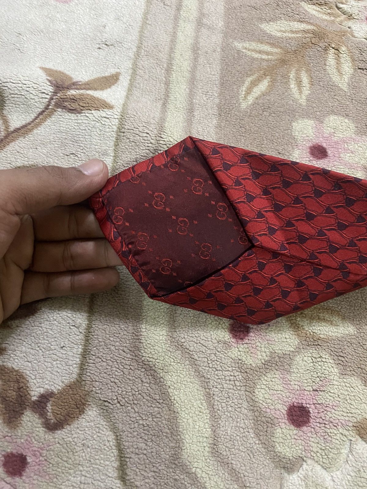 Designer × Gucci × Other Gucci Tie Necktie Designer Luxury Red Stirrups Equestrian Size ONE SIZE - 7 Thumbnail