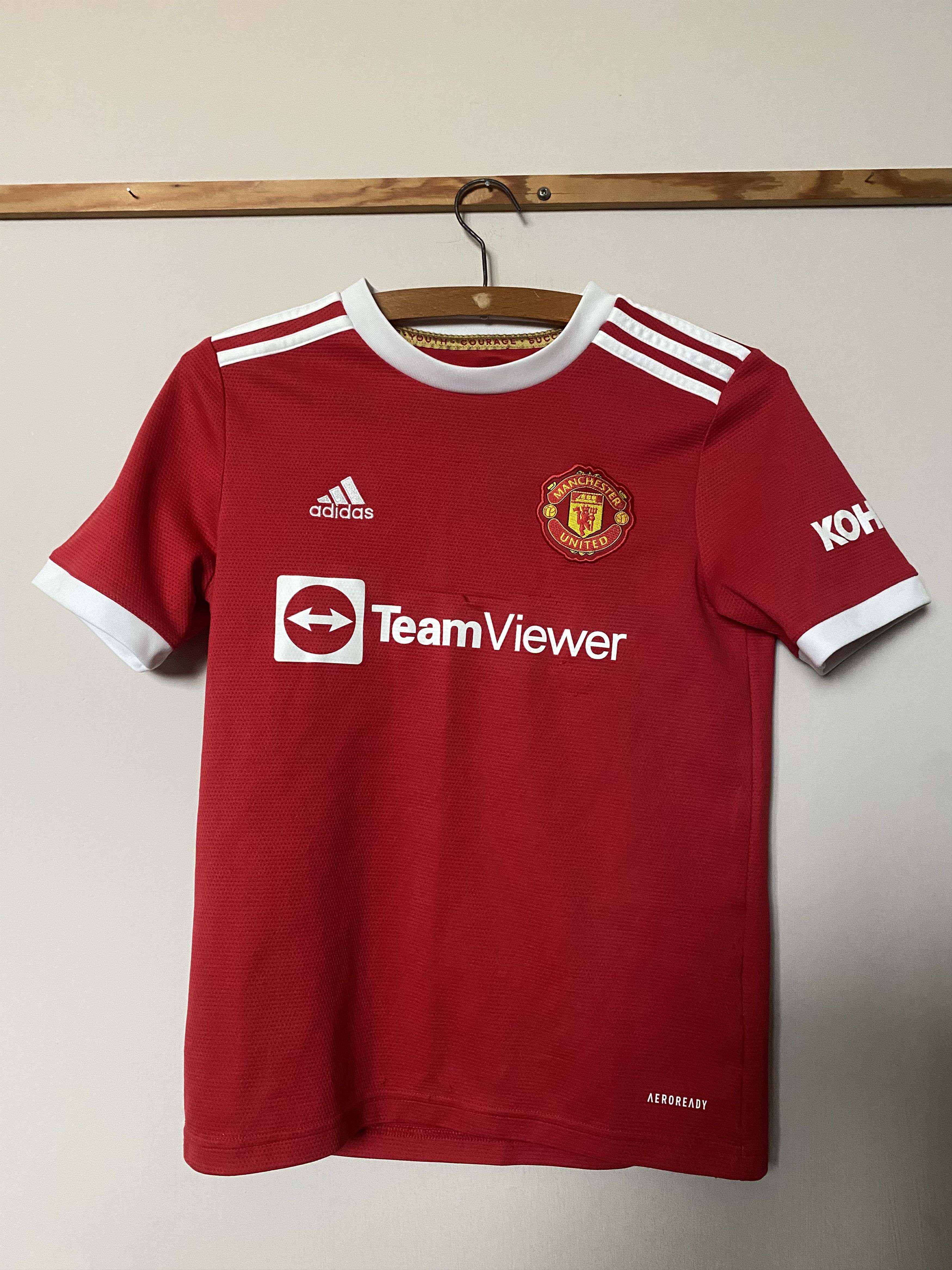 Adidas MANCHESTER UNITED 2021 - 2022 - Adidas - 152 cm - UNIQUE Size US XXS / EU 40 - 1 Thumbnail