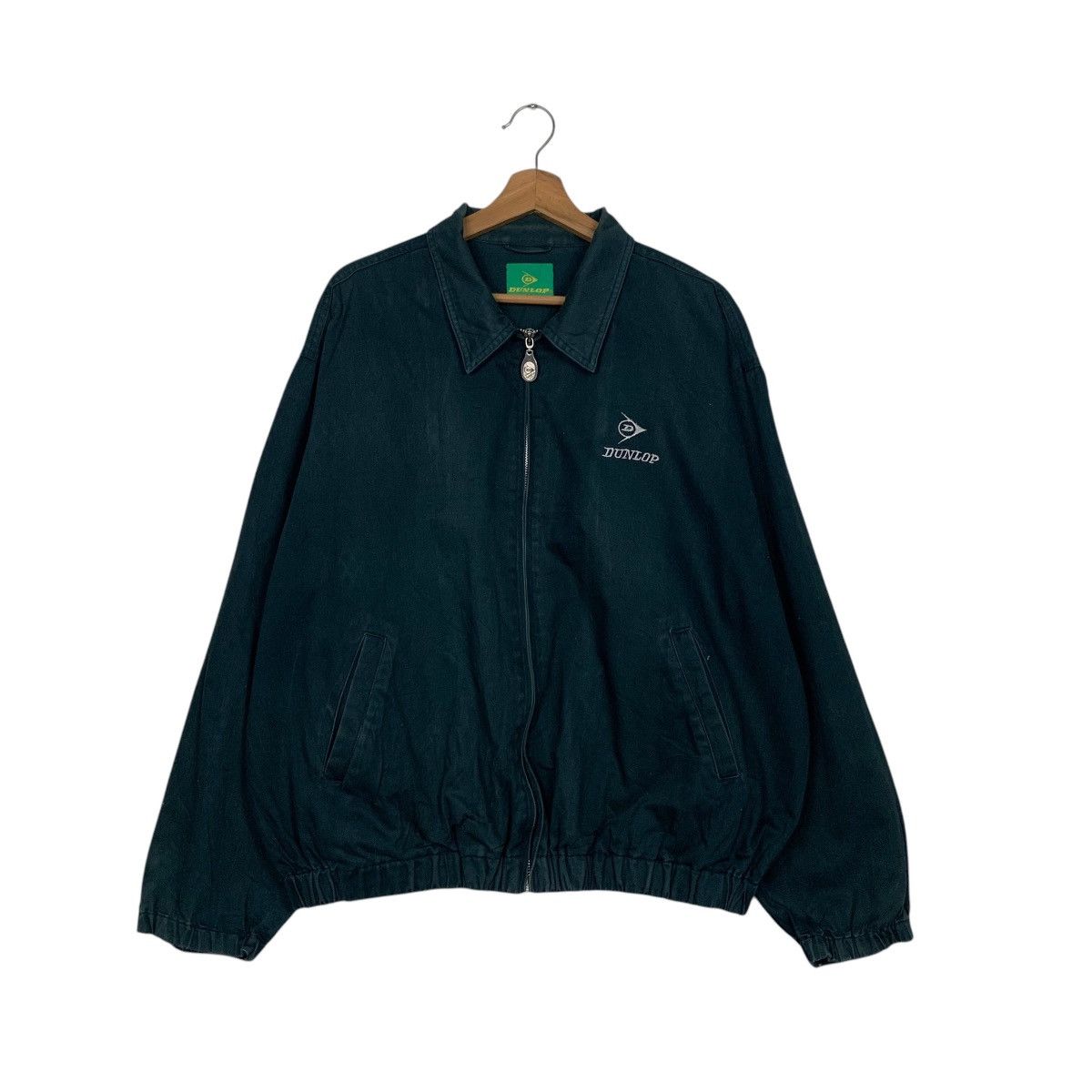 Dunlop Vintage 90s DUNLOP Embroidered Logo Casual Jacket #2825-C127 Size US L / EU 52-54 / 3 - 1 Thumbnail