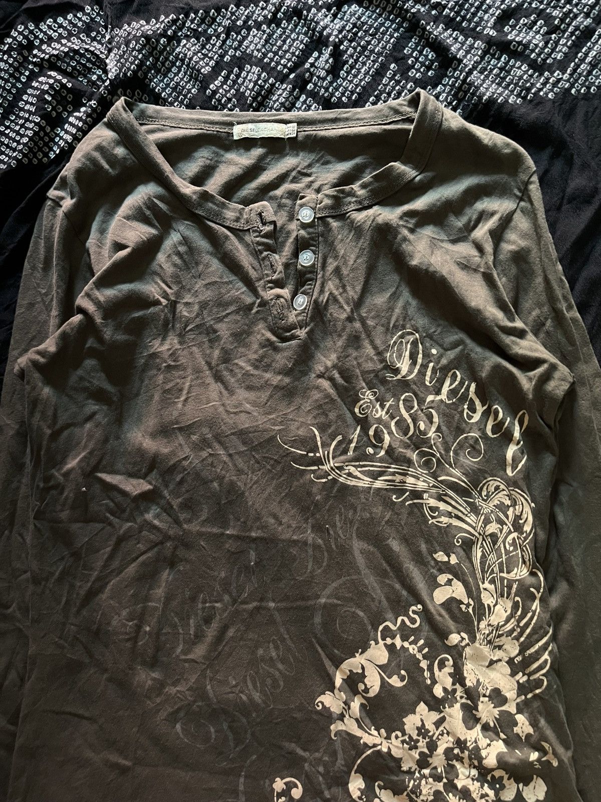 Diesel 2000s Diesel longsleeve tshirt Size US M / EU 48-50 / 2 - 2 Thumbnail