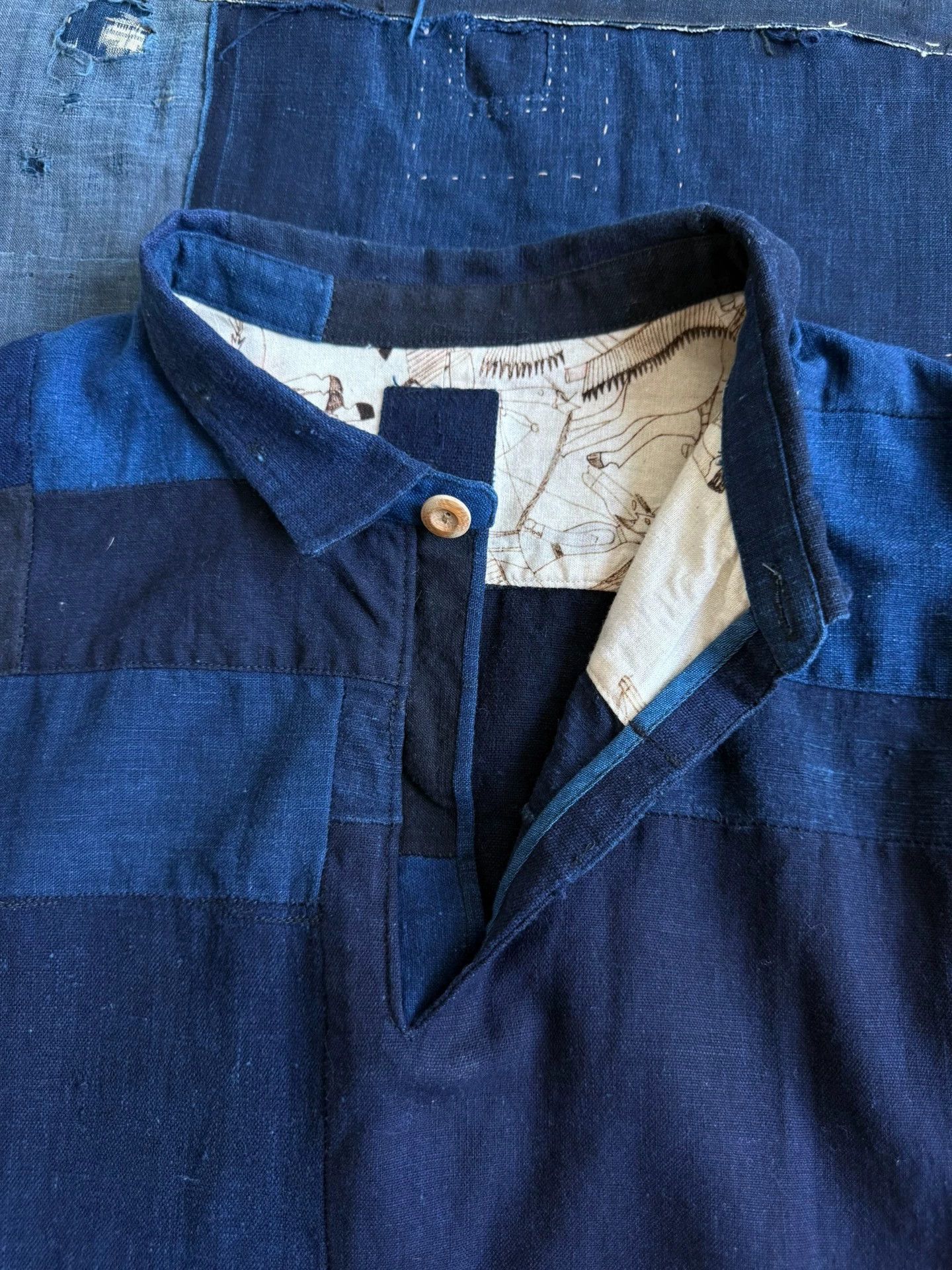 Visvim VISVIM 17SS ICT KOFU INDIGO TUNIC SHIRT 2 Size US M / EU 48-50 / 2 - 8 Thumbnail