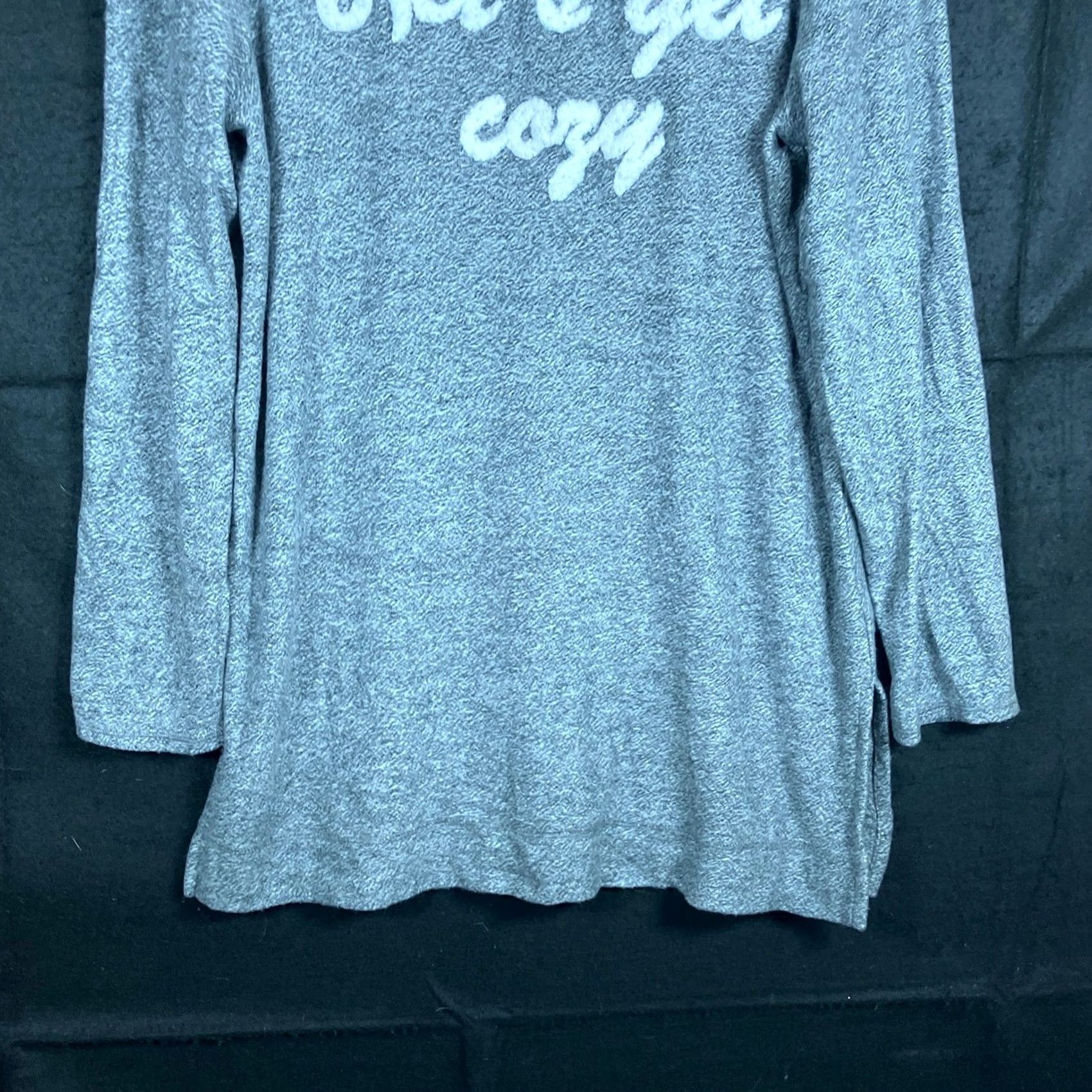 Vintage Chico's Zenergy Womens Sweater Gray White Long Sleeve Tunic Knit Stretch M Regular Size Tunic Sweater Women Casual Workwear Lounge 1 (M) Size M / US 6-8 / IT 42-44 - 3 Thumbnail