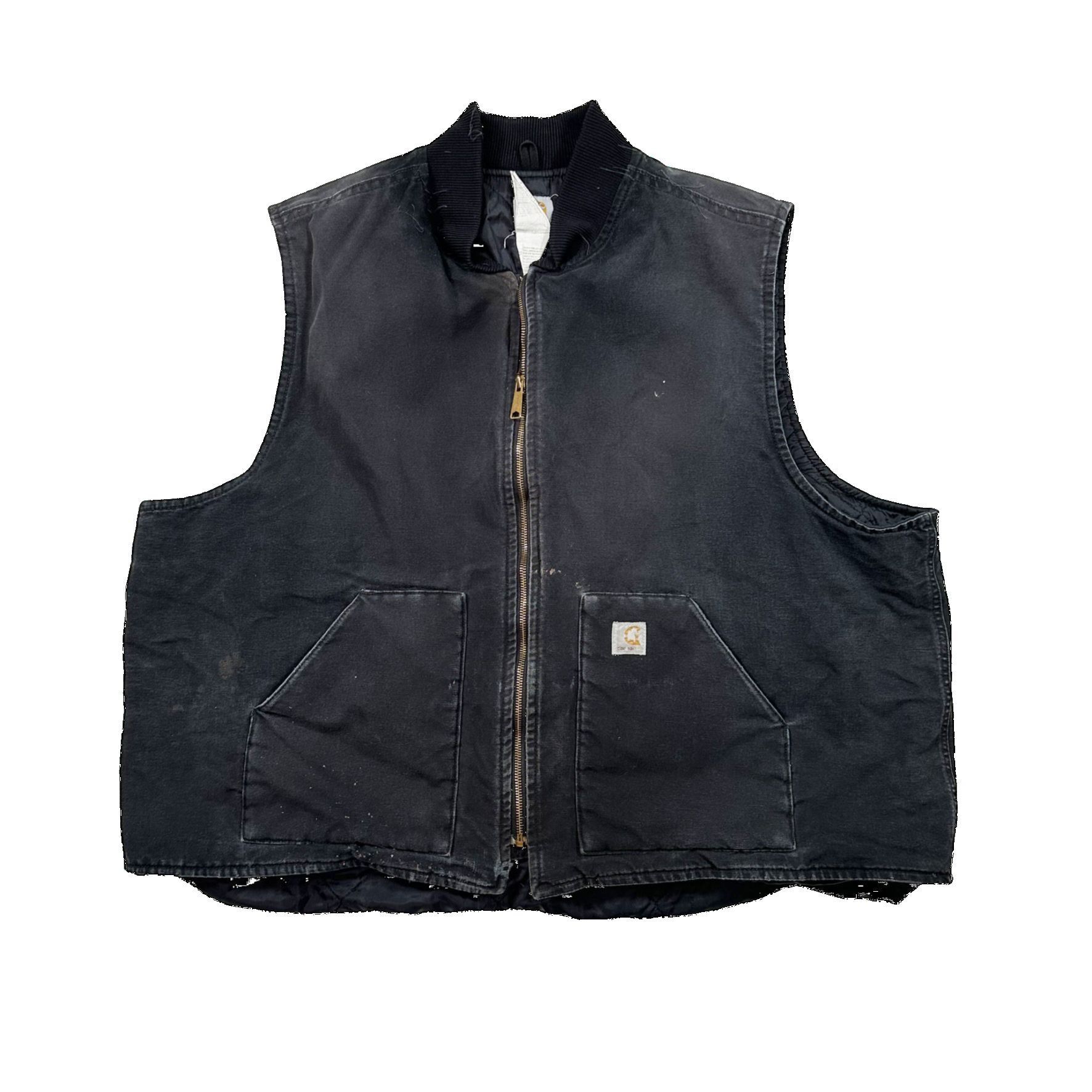 Vintage Vintage Carhartt Black Heavy Lined Workwear Vest Size US XXL / EU 58 / 5 - 1 Thumbnail