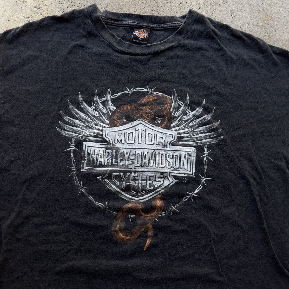 Harley Davidson Vintage Harley Davidson Chrome Logo Tee Size US XXL / EU 58 / 5 - 3 Thumbnail