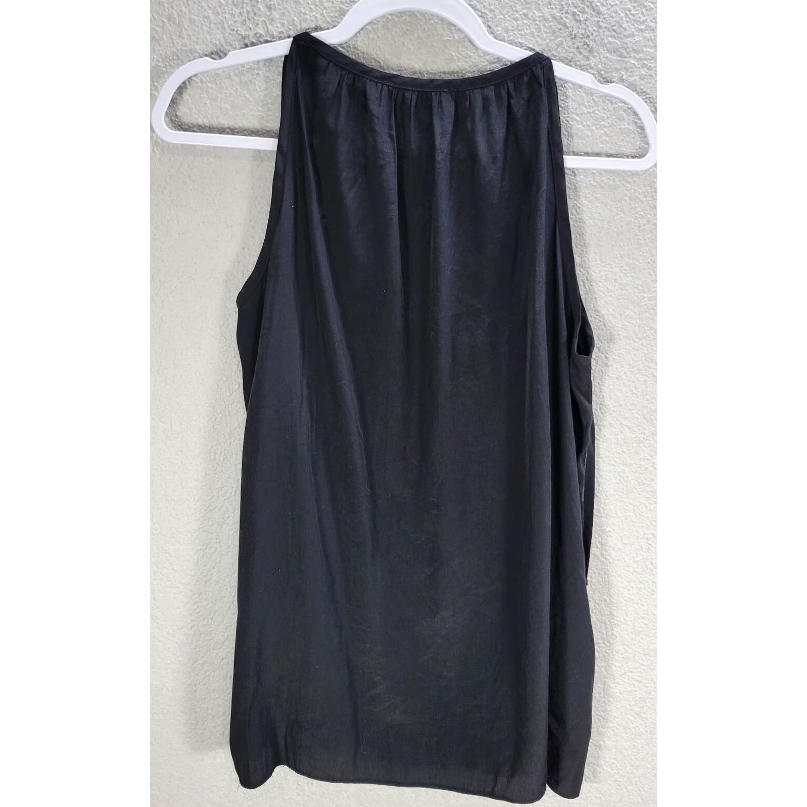 Vintage Ali + Kris Women's Blouse Sleeveless V-Neck Black Size S Relaxed Boho Rayon Polyester Shirt Adults Womens Size S / US 4 / IT 40 - 5 Thumbnail