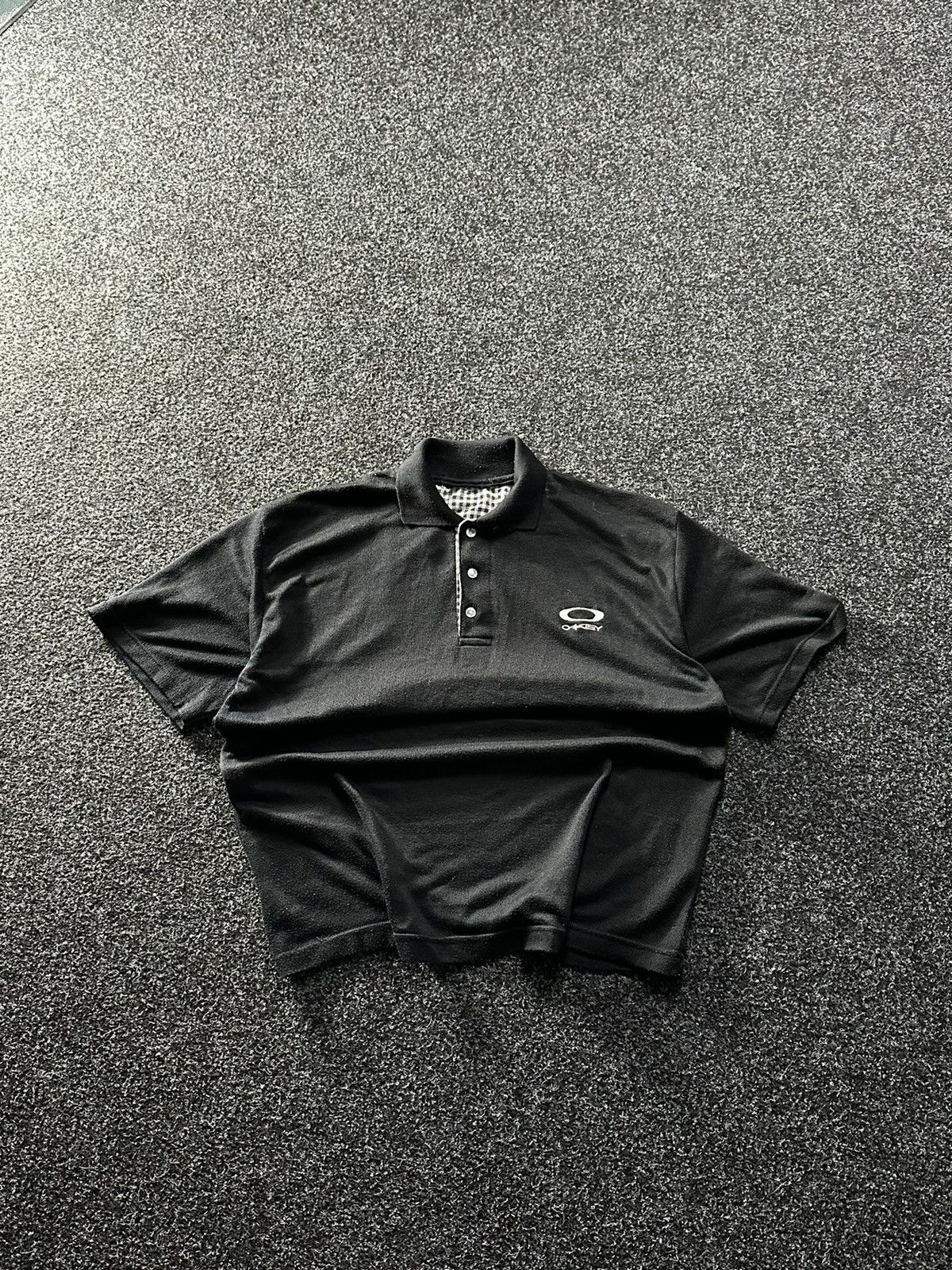 Oakley × Vintage 🚨 VINTAGE OAKLEY LOGO POLO TENNIS BLUE RARE 00s GORPCORE Size US L / EU 52-54 / 3 - 1 Thumbnail