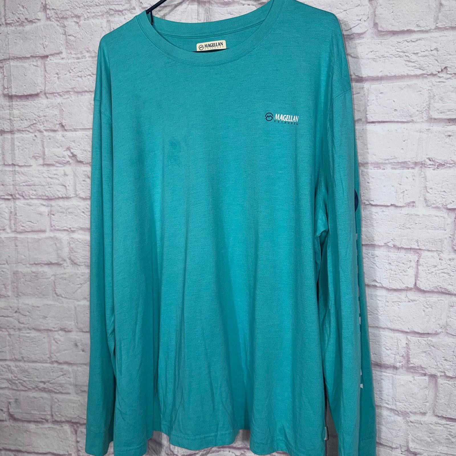 Magliano Magellan Outdoors 3X Long Sleeve Shirt in Teal Size 3XL / US 20-22 - 5 Thumbnail