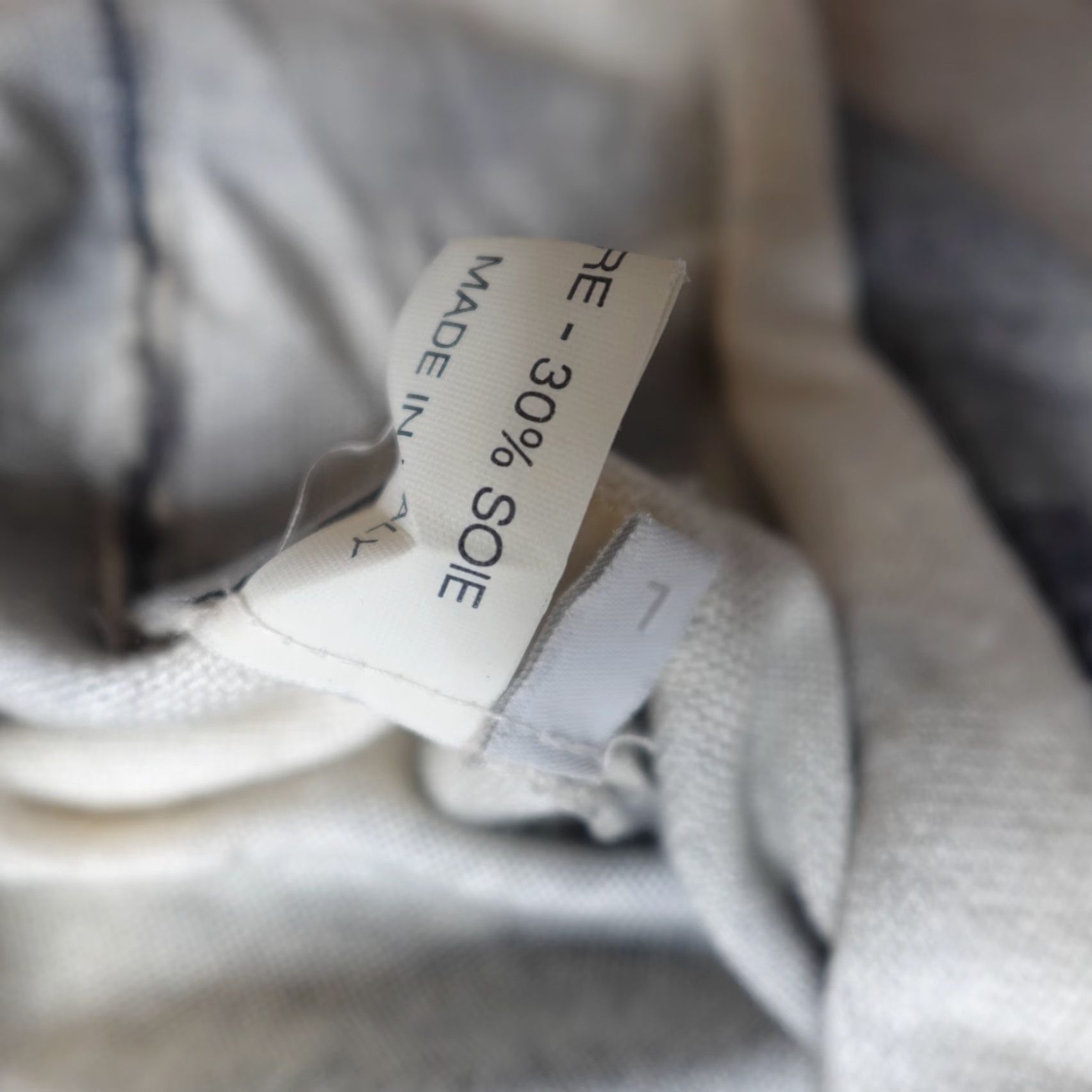 Vintage Lucien Pellat-Finet Womens Sweater L Beige Cashmere Silk Crew Neck Long Sleeve Pullover Made in Italy Size L / US 10 / IT 46 - 5 Thumbnail