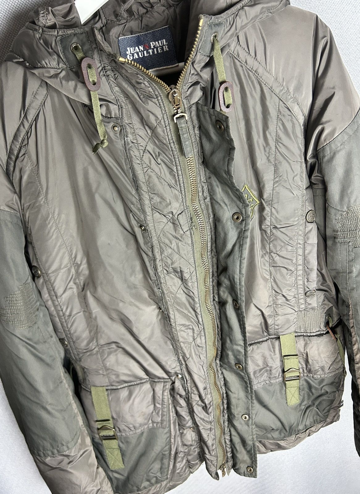 Jean Paul Gaultier Vintage Jean Paul Gaultier JPG Logo Nylon Parka Jacket Coat Size US L / EU 52-54 / 3 - 9 Thumbnail