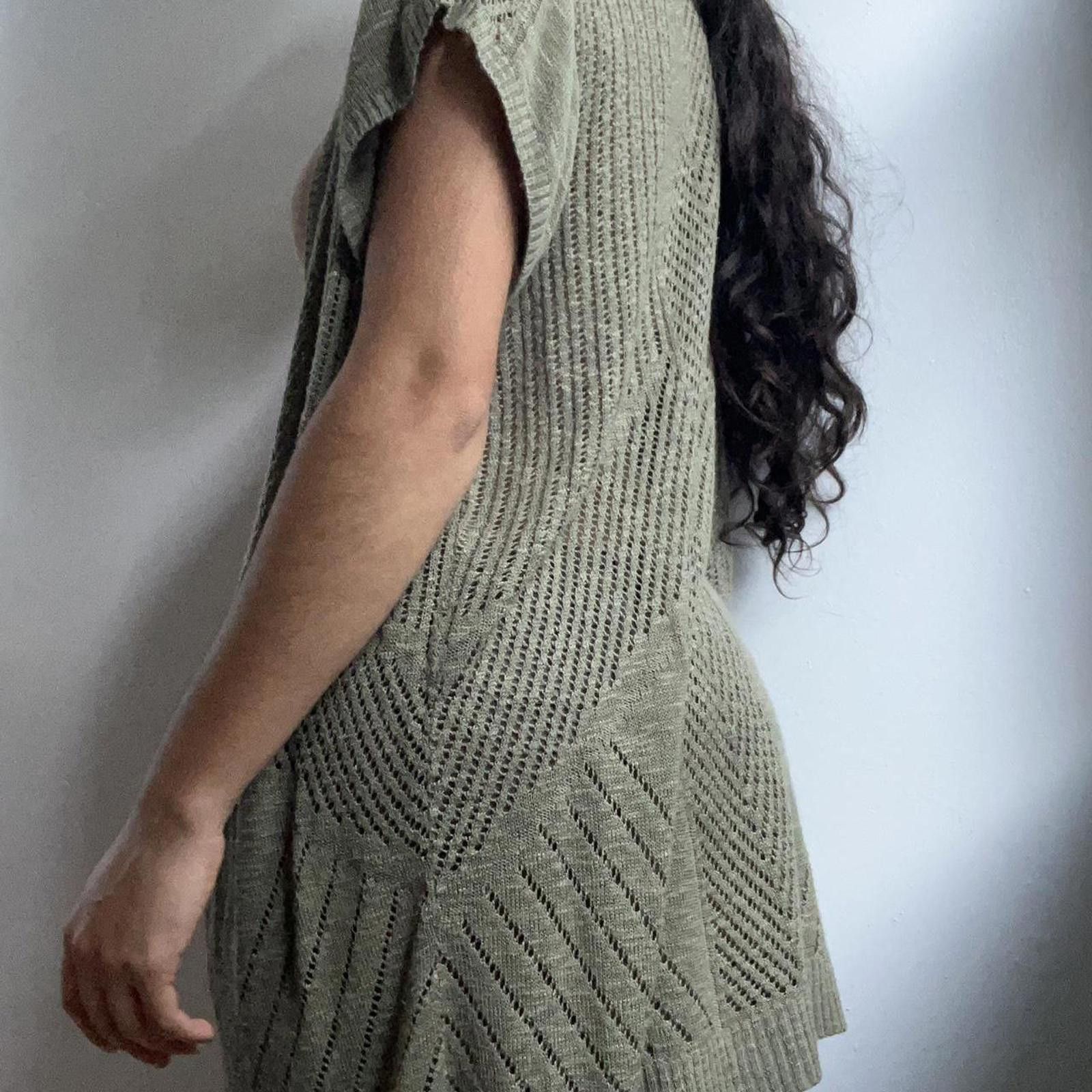 Other Green knit cardigan #cardigan Size ONE SIZE - 5 Thumbnail