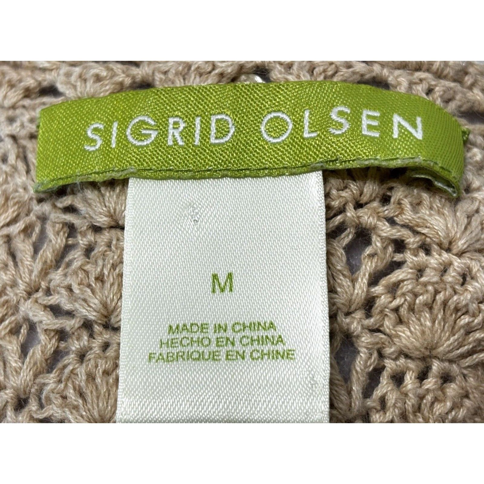Vintage VINTAGE Sigrid Olsen Crochet Tank Top Women's Medium Brown Sequins 90s Y2K Womens Size M / US 6-8 / IT 42-44 - 6 Thumbnail