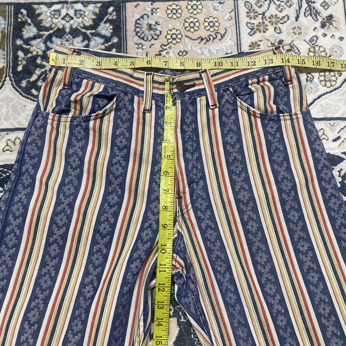 Levi's Vintage 70s Levis Big E Native Stripe Patern Flare Jeans Size US 29 - 19 Thumbnail