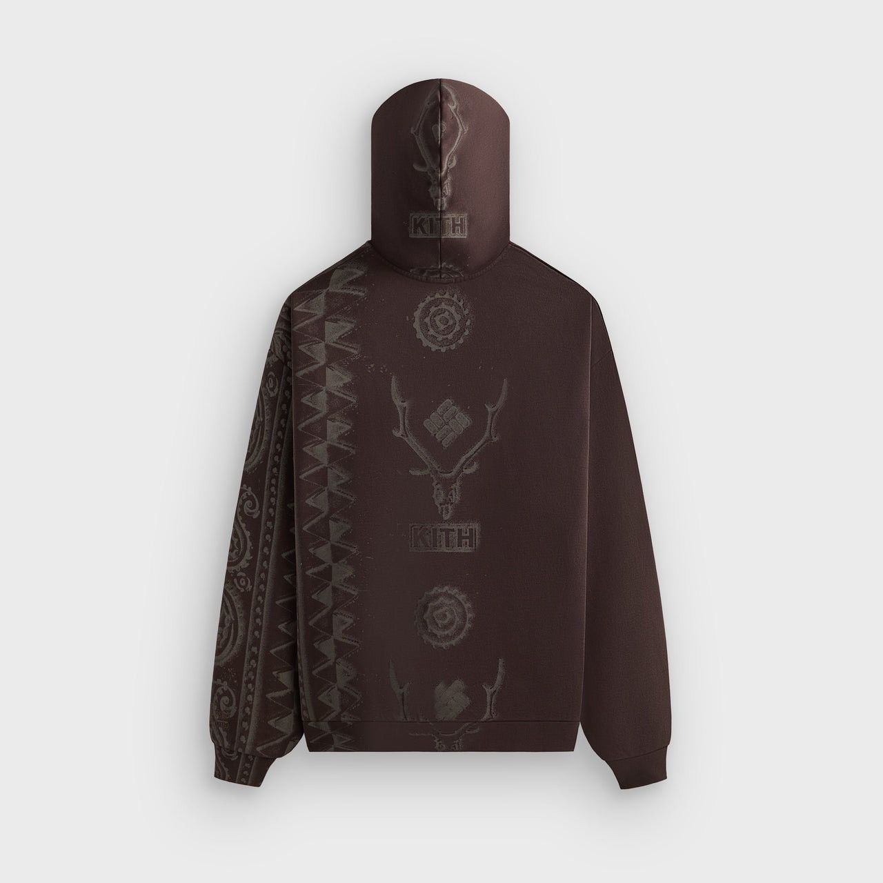 Columbia × Kith South2 West8 Paisley Nelson Hoodie Kindling Mocha Laser DTG Size US XL / EU 56 / 4 - 3 Thumbnail