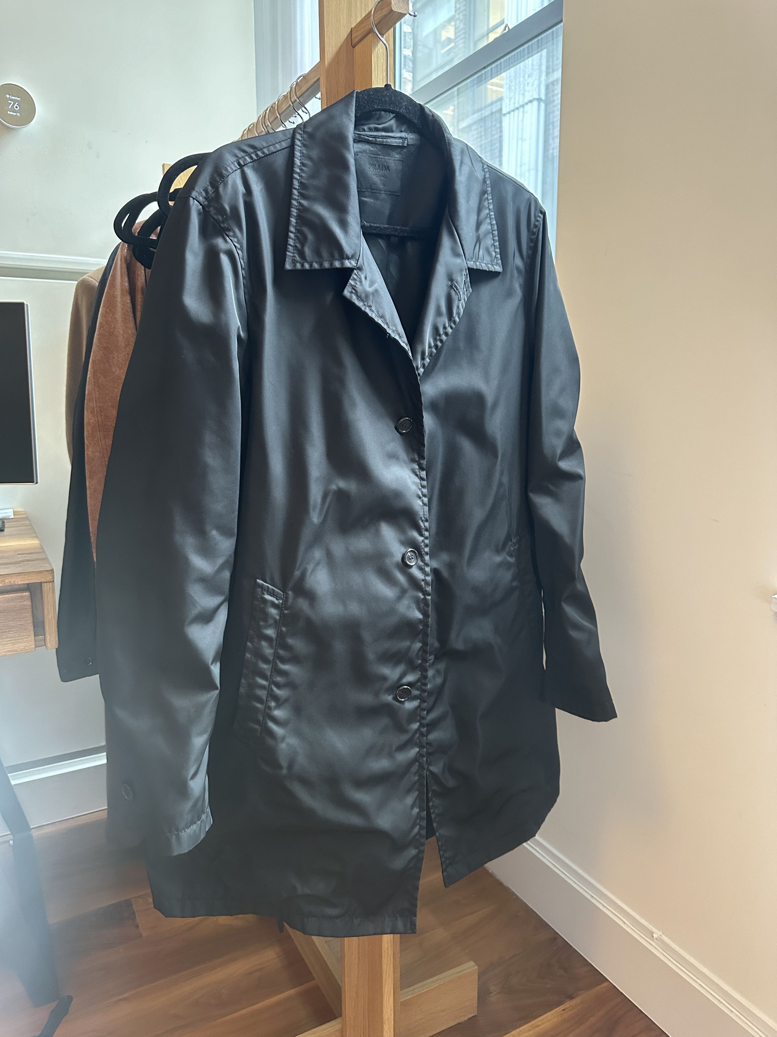 Prada Mainline Nylon Overcoat Size US M / EU 48-50 / 2 - 1 Thumbnail