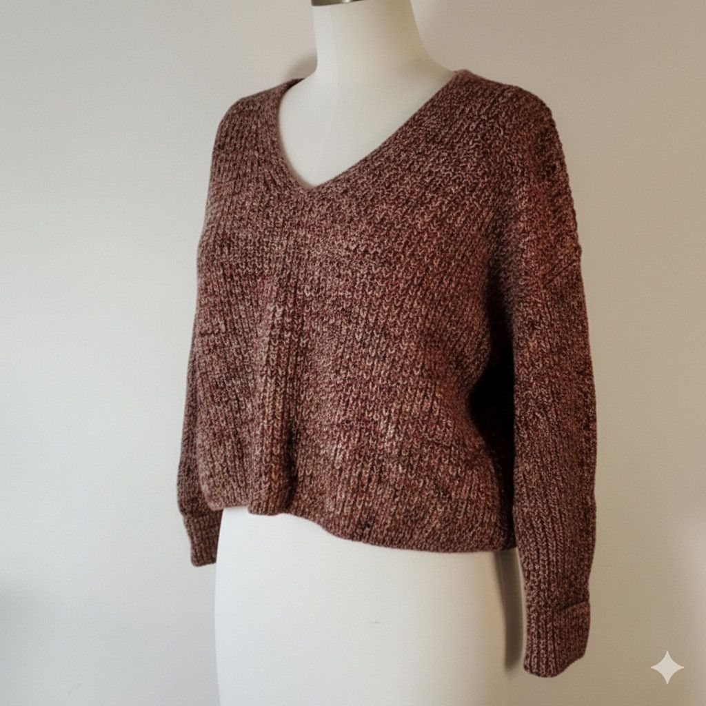 French Connection French Connection Size S/M Sweater Oversized Knit Cotton Size M / US 6-8 / IT 42-44 - 3 Thumbnail