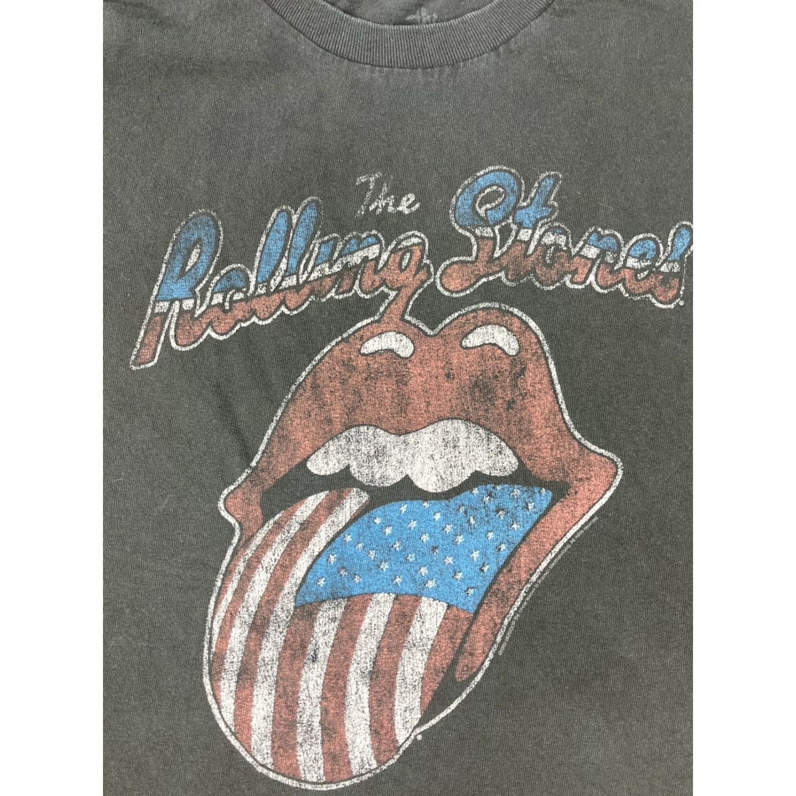 H&M The Rolling Stones T-Shirt Women Medium Music Retro Colorful 78 Tour Of America Graphic Crew Neck Short Sleeve Cotton Black Size M / US 6-8 / IT 42-44 - 2 Thumbnail