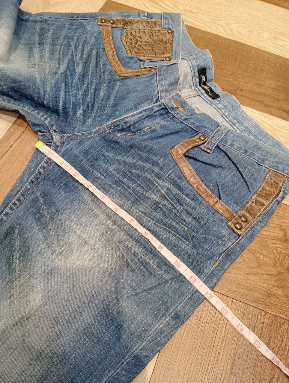 Japanese Brand JAPANESE ROOT THREE BLUE DENIM FLARED PANTS Size US 34 / EU 50 - 17 Thumbnail