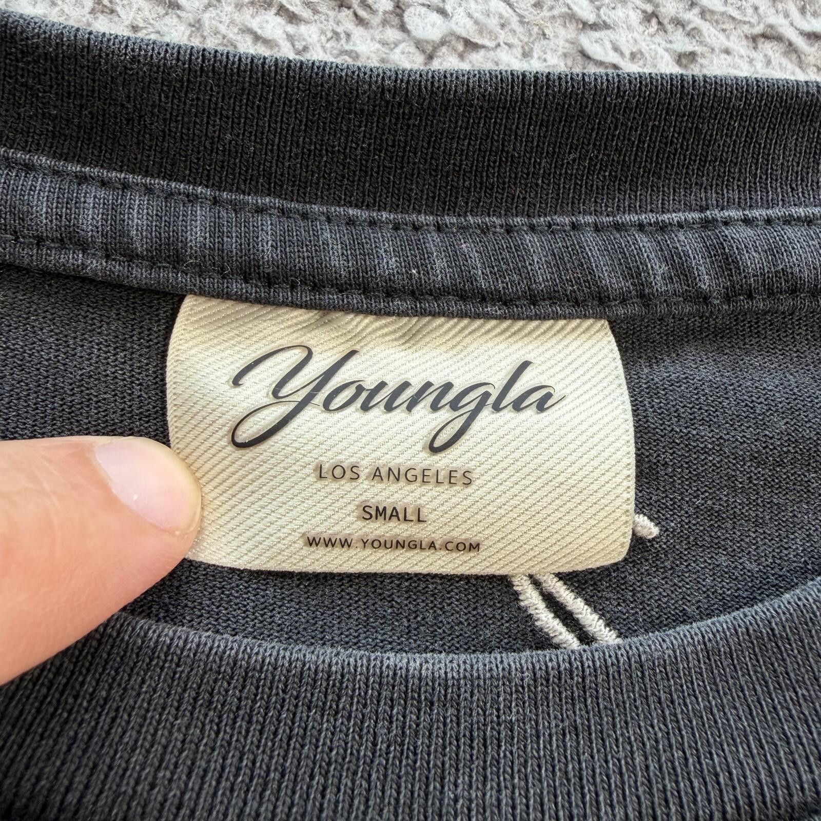 YoungLA YoungLA #W431 Faded Black T Shirt Small Bodybuilding Logo Size US S / EU 44-46 / 1 - 4 Thumbnail