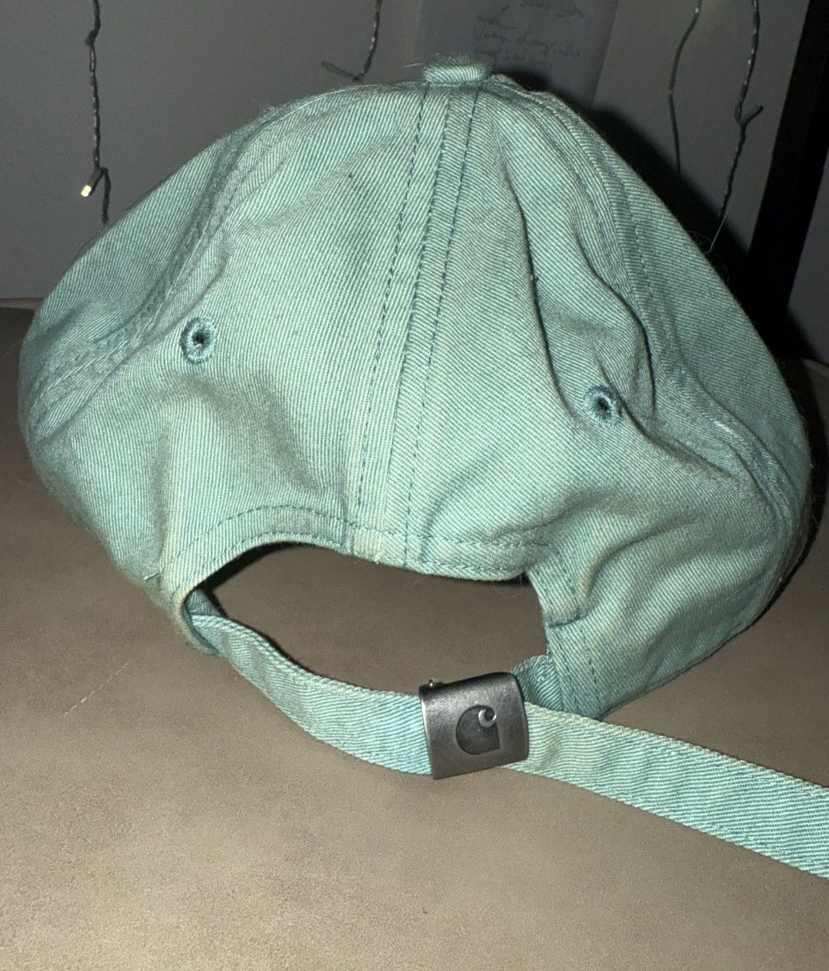 Brain Dead × Carhartt Wip Carhartt Brain Dead - Teal / Seafoam Canvas Dad Hat Size ONE SIZE - 3 Thumbnail
