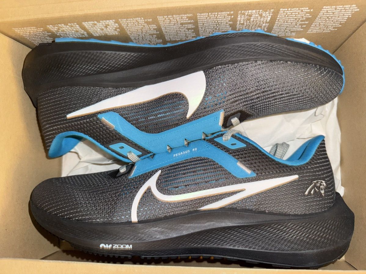 Nike Nike Air Zoom Pegasus 40 NFL “Carolina Panthers” New in Box! Size US 9.5 / EU 42-43 - 4 Thumbnail