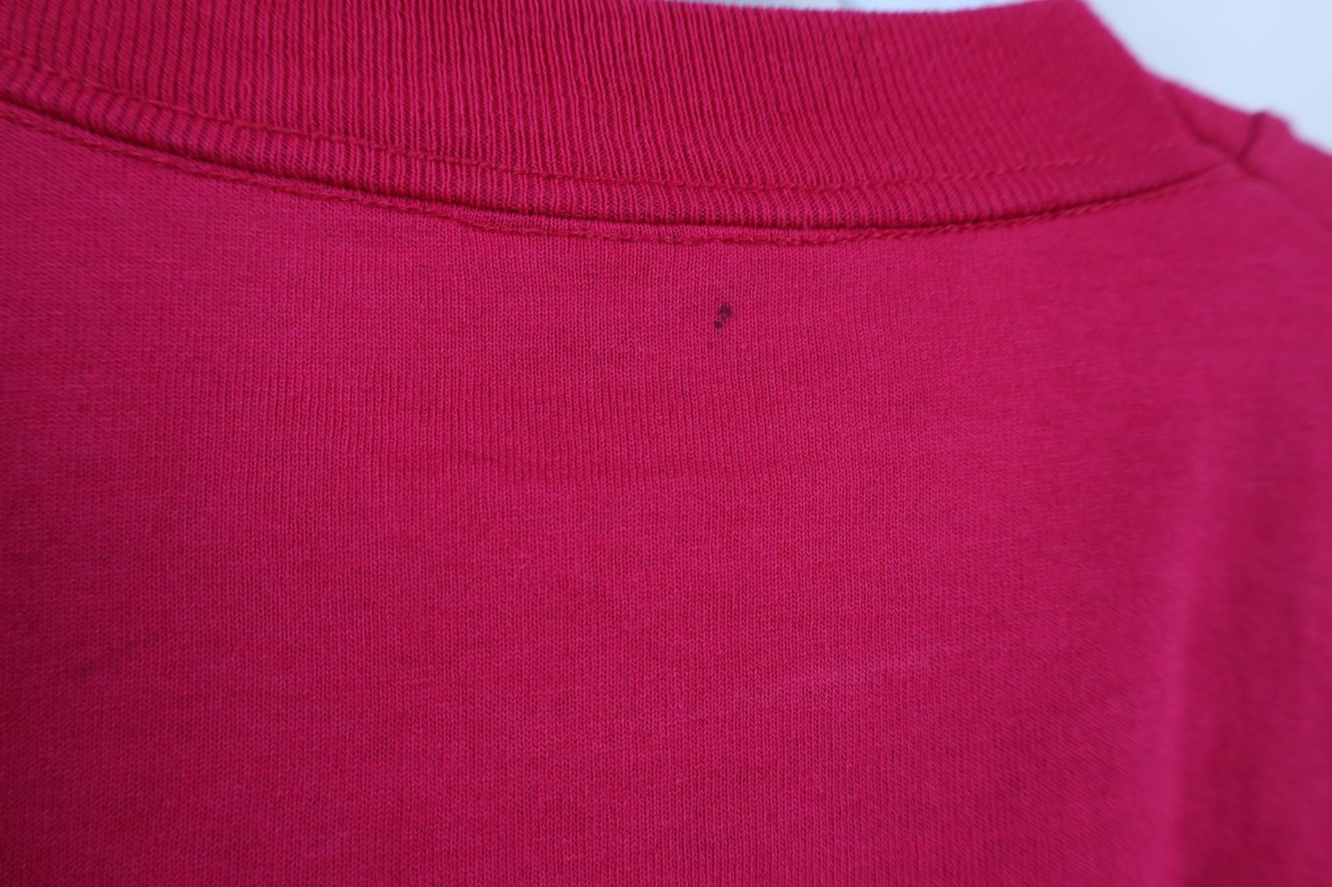 Vintage Vintage 90s Streetwear Faded Blank Short Sleeve T-Shirt Pink Size US XL / EU 56 / 4 - 7 Thumbnail