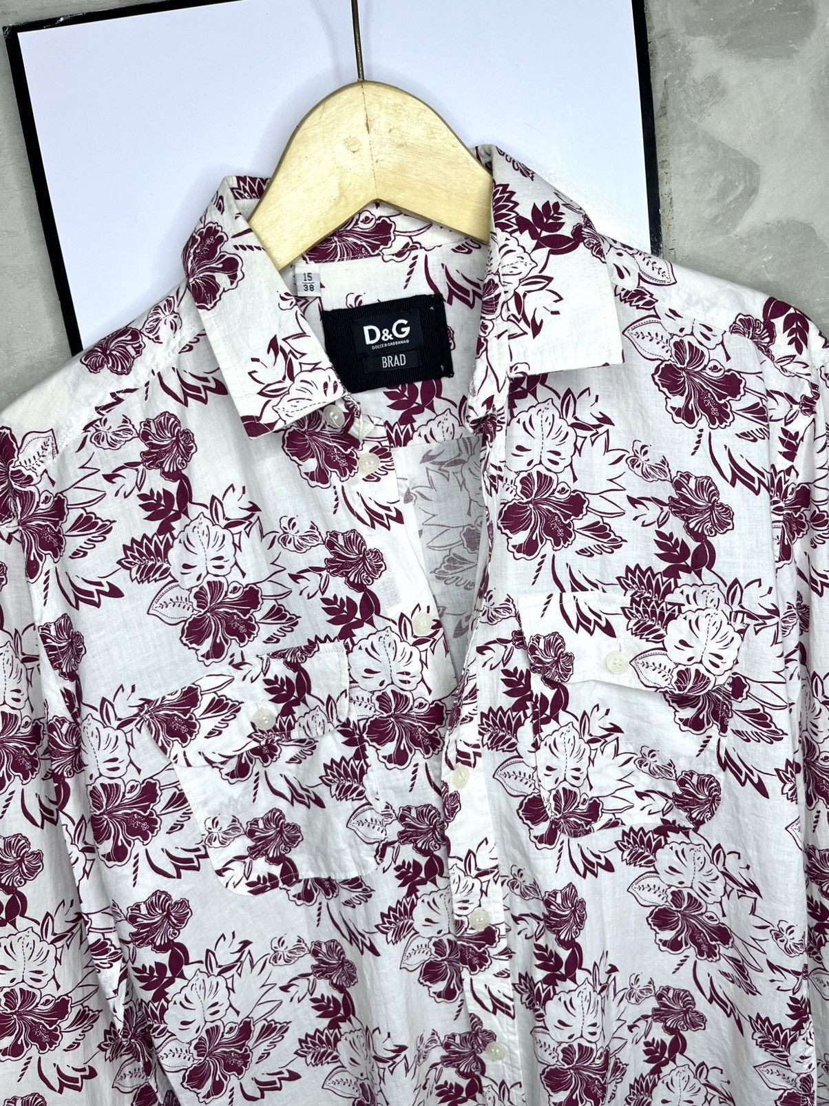Dolce & Gabbana D&G 2000s Era Avant Garde Floral Button Up Slim Fit Size US S / EU 44-46 / 1 - 4 Thumbnail