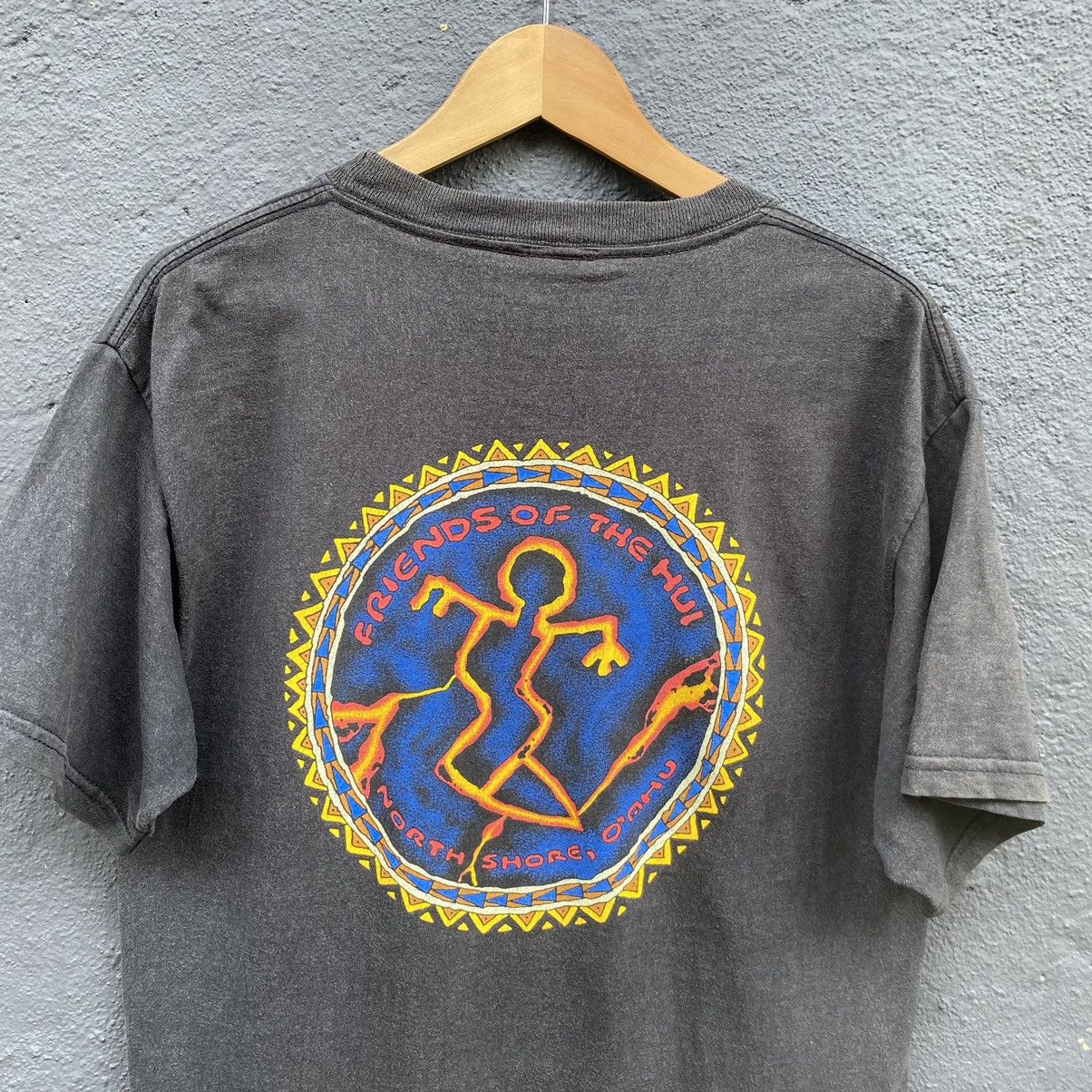 Vintage Thrashed Faded Vintage Y2K Friend Of The Hui Surf ERD TEE Size US M / EU 48-50 / 2 - 2 Thumbnail