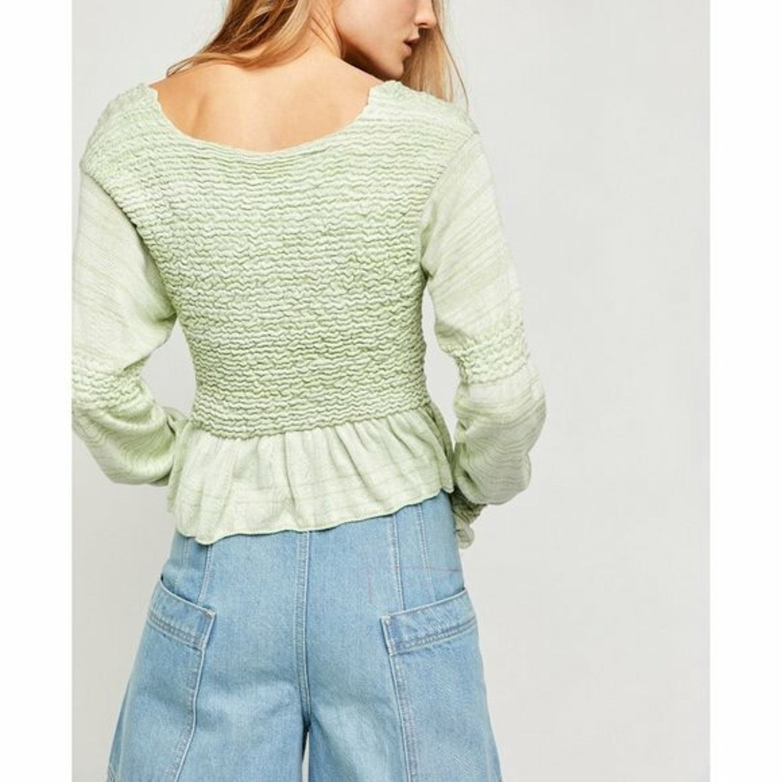 Free People Free People Free Spirit Pullover Seafoam Size XS, M A003003 Size M / US 6-8 / IT 42-44 - 3 Thumbnail