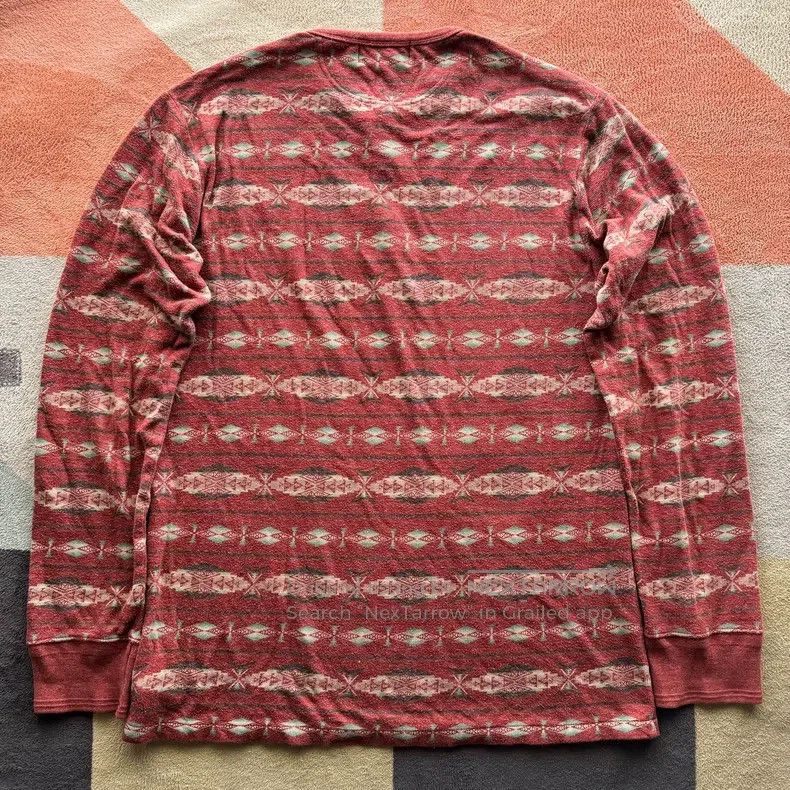 RRL Ralph Lauren RRL Ralph Lauren Southwest Henry collar hoodie t-shirt Size US M / EU 48-50 / 2 - 6 Thumbnail