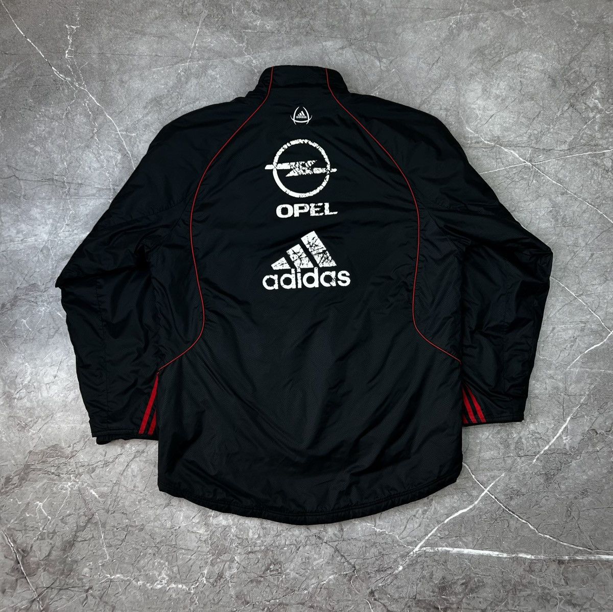 Adidas Vintage Adidas AC Milan soccer jacket parka logo Opel Large Size US L / EU 52-54 / 3 - 4 Thumbnail