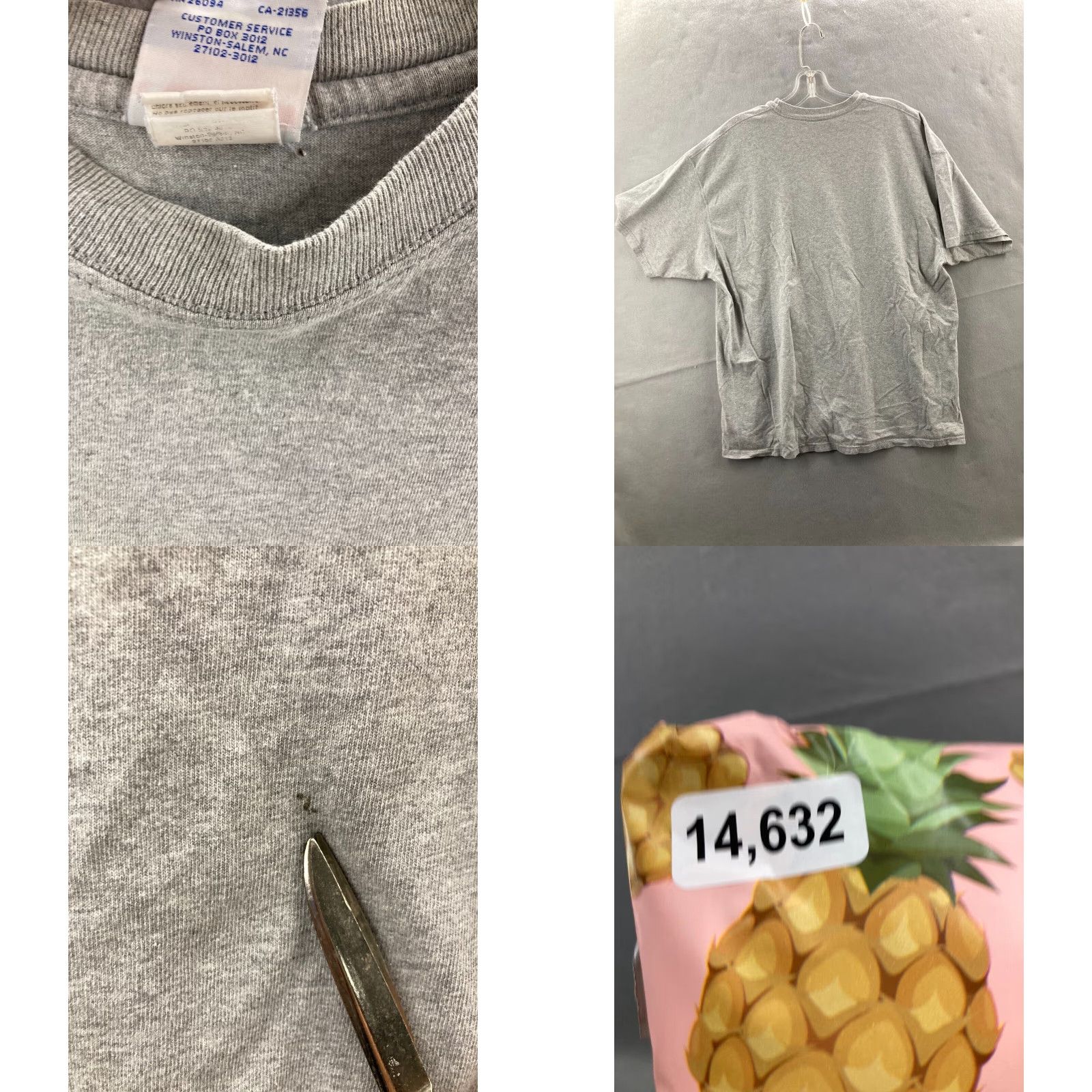Champion Champion T-Shirt Mens Large Gray Jersey Tee Logo Y2K Sports Crewneck Size US L / EU 52-54 / 3 - 8 Thumbnail