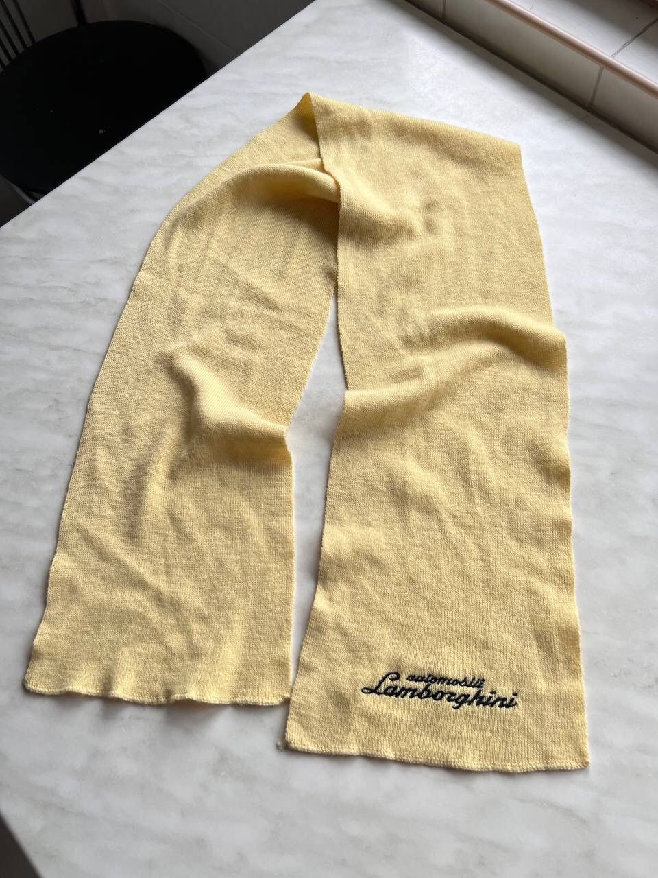 Lamborghini Lamborghini Automobile Scarf Neckwear Vintage 00s Wool Auto Size ONE SIZE - 1 Thumbnail