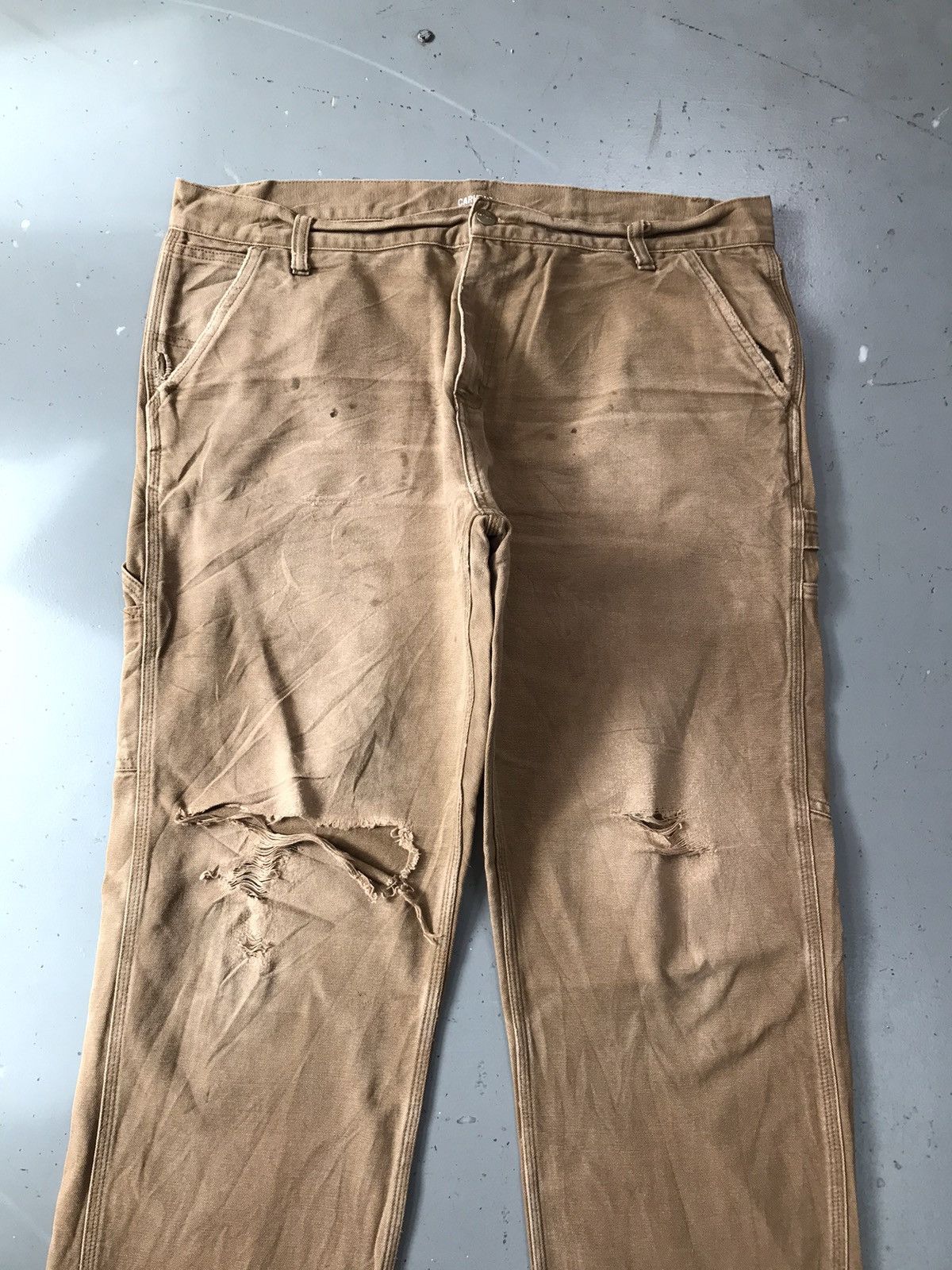 Carhartt Wip × Vintage Vintage Carhartt WIP damaged carpenter denim Size US 40 / EU 56 - 4 Thumbnail