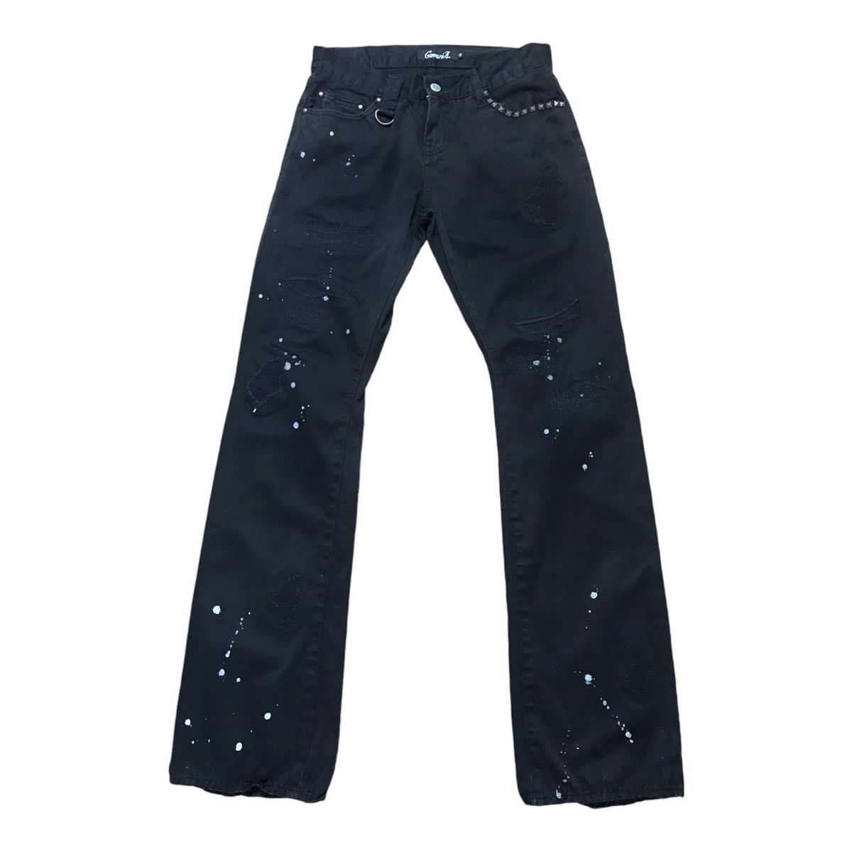 Hysteric Glamour × If Six Was Nine × Japanese Brand GavariaA Splash Paint Black Pant Size US 30 / EU 46 - 2 Thumbnail