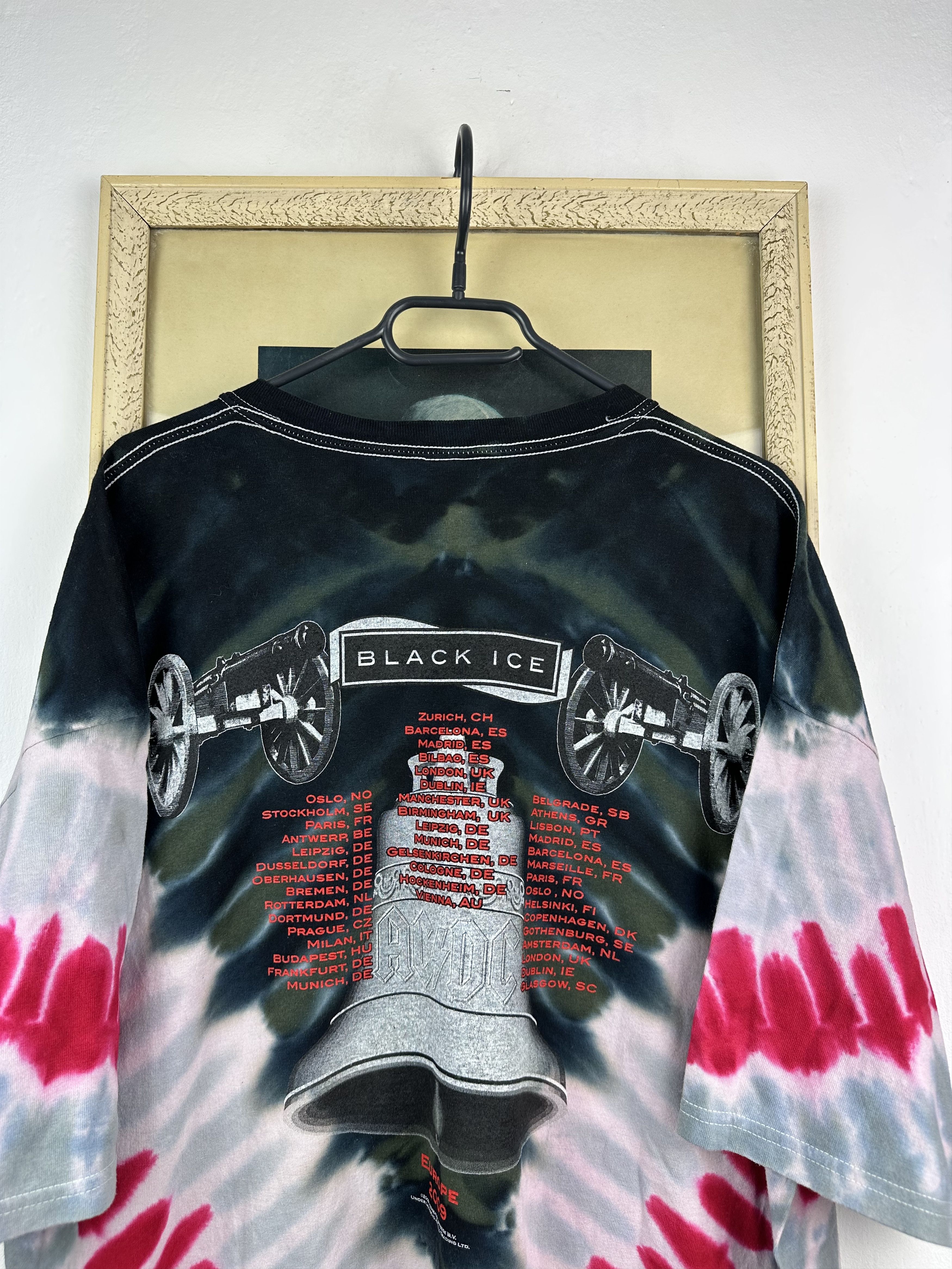 AC/DC × Band Tees AC/DC Black Ice Concert Tour Shirt Tye Dye Over Print Tee Size US XXL / EU 58 / 5 - 6 Thumbnail
