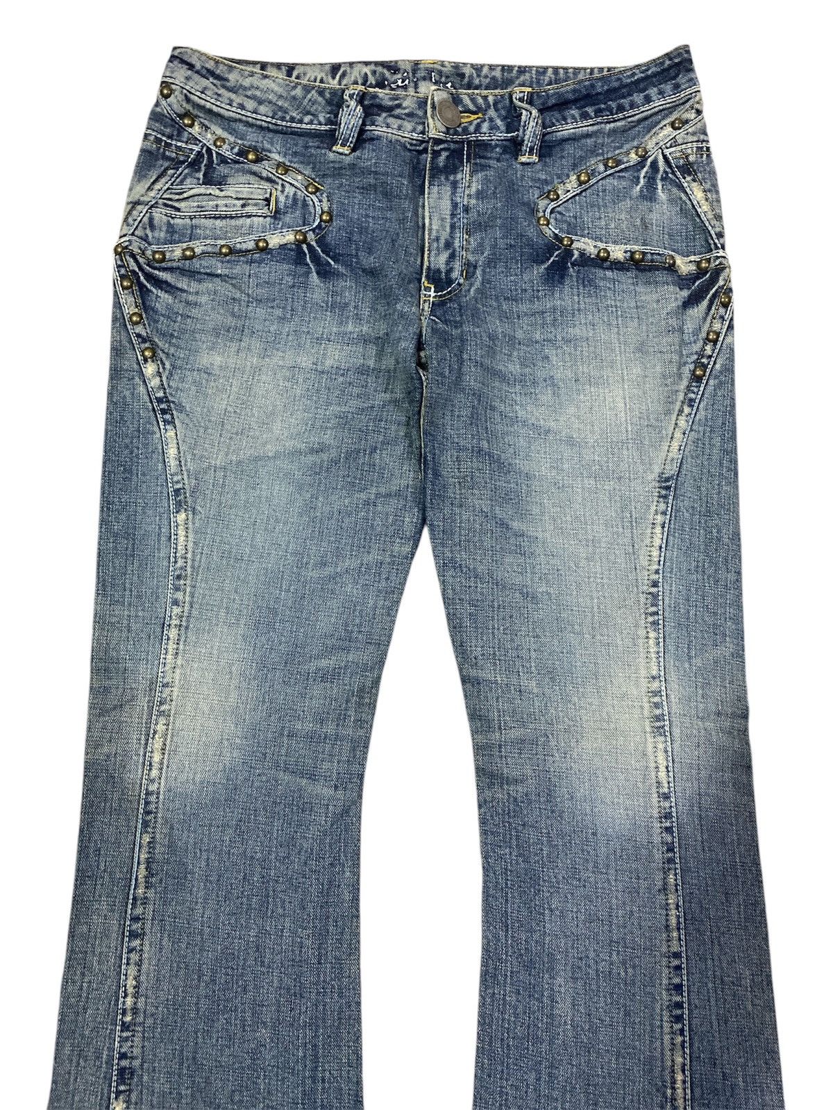 Japanese Brand Vintage Gasva Studded pocket Flare Pants Size US 32 / EU 48 - 2 Thumbnail