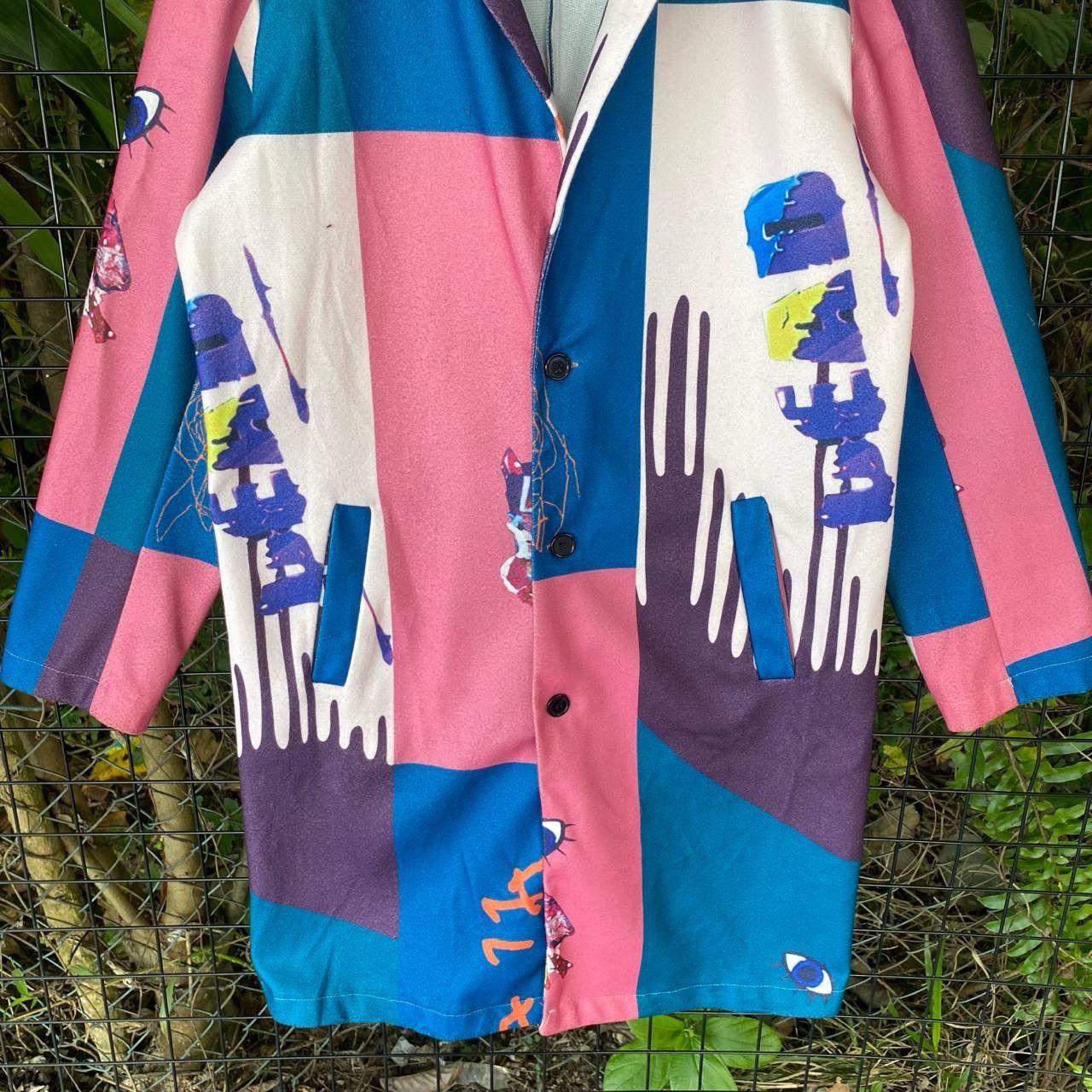 Japanese Fashion Printed Long Jacket