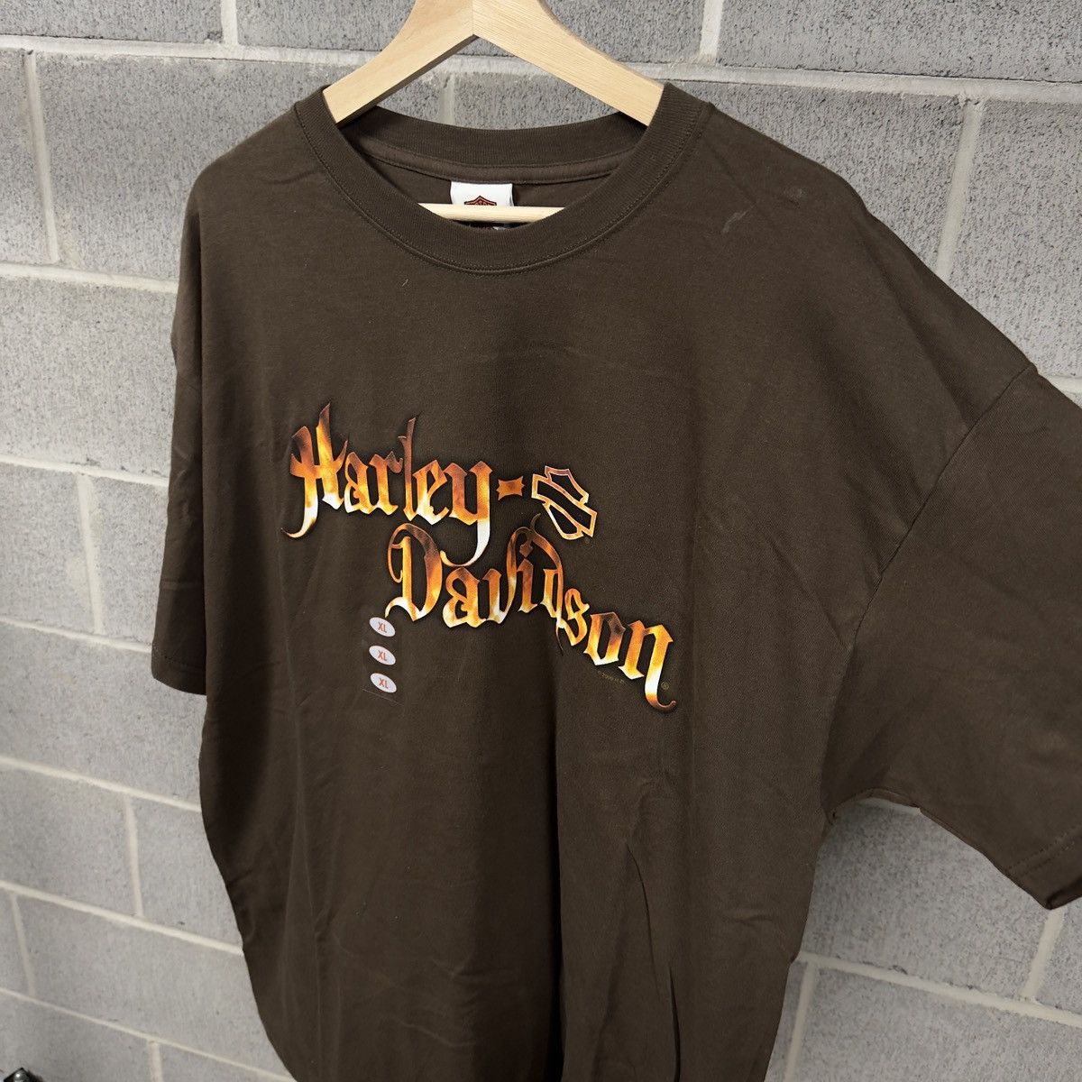 Harley Davidson Harley Davidson Flame Shirt ERD Grunge Chrome Biker WCC Size US XL / EU 56 / 4 - 2 Thumbnail
