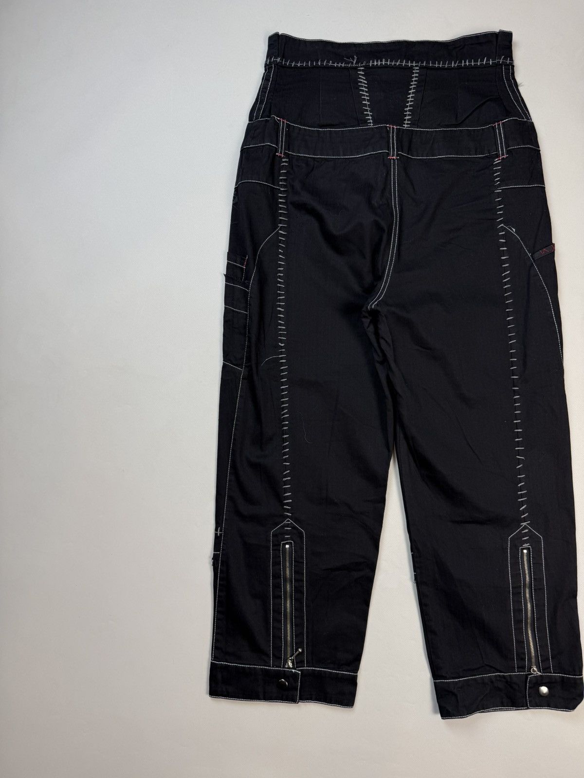 Cop Copine Cop Copine Avant-Garde Y2K High Rise Wide Leg Pants Trousers Size 30" / US 8 / IT 44 - 17 Thumbnail