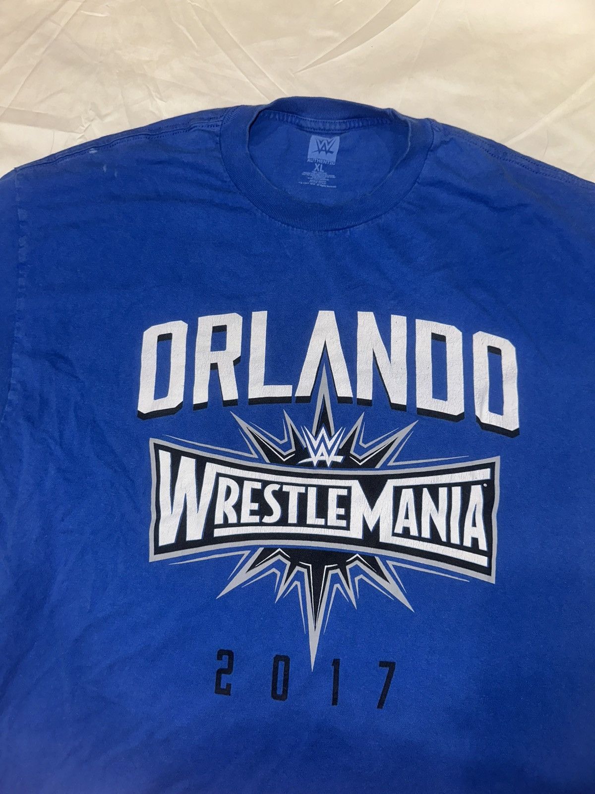 WWE WWE WRESTLE MANIA Orlando 2017 Blue Shirt Sz.XL Size US XL / EU 56 / 4 - 2 Thumbnail