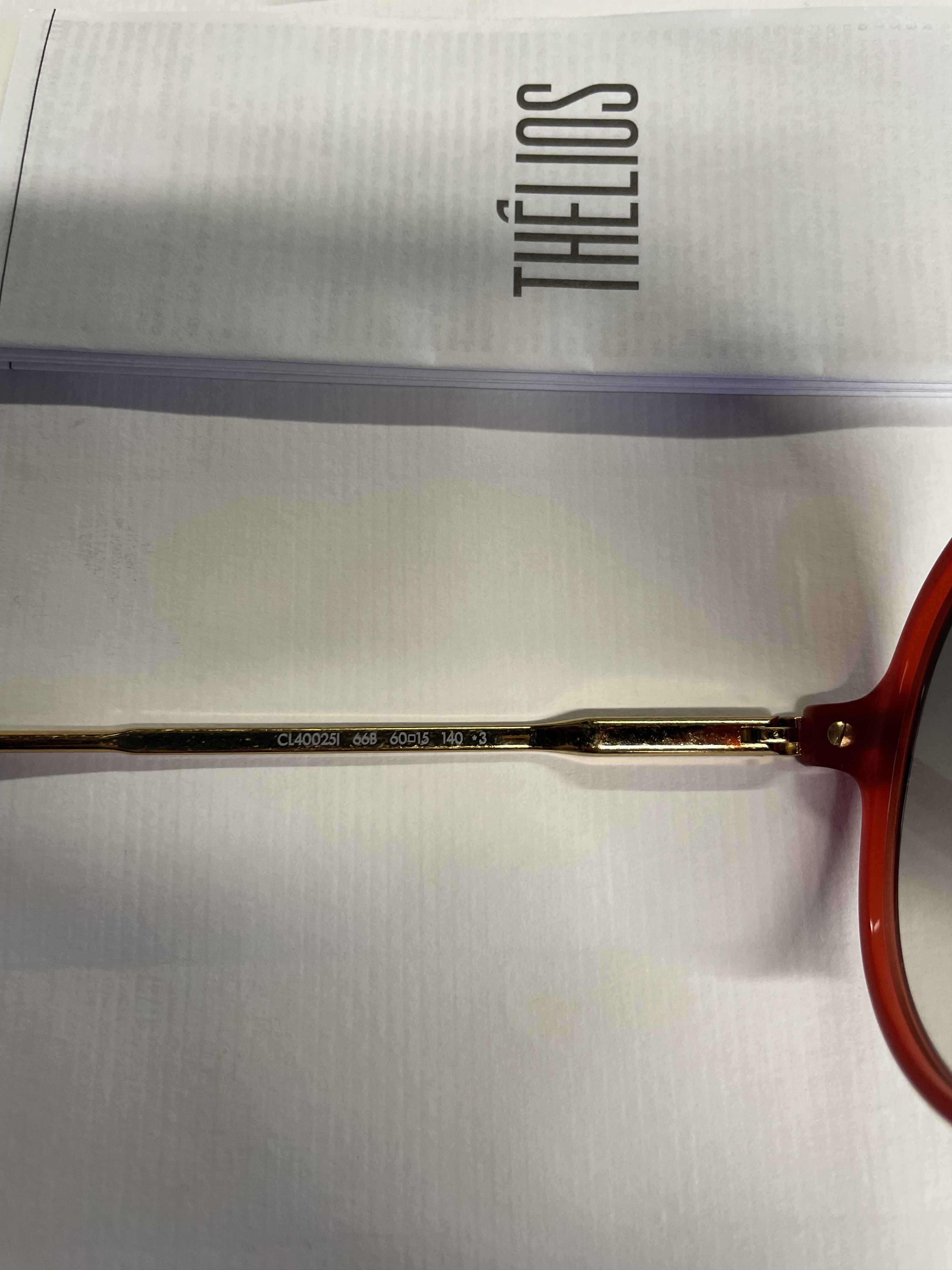 Celine Celine CL40025I 66B Red Aviator Unisex Sunglasses Size ONE SIZE - 8 Thumbnail