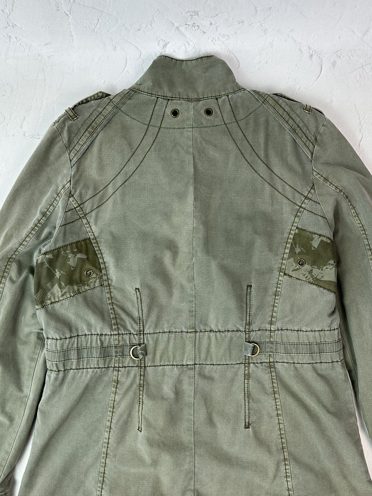 Vintage Vintage Military Khaki Long Sleeve Women’s Jacket Size XXL / US 16-18 / IT 52-54 - 10 Thumbnail