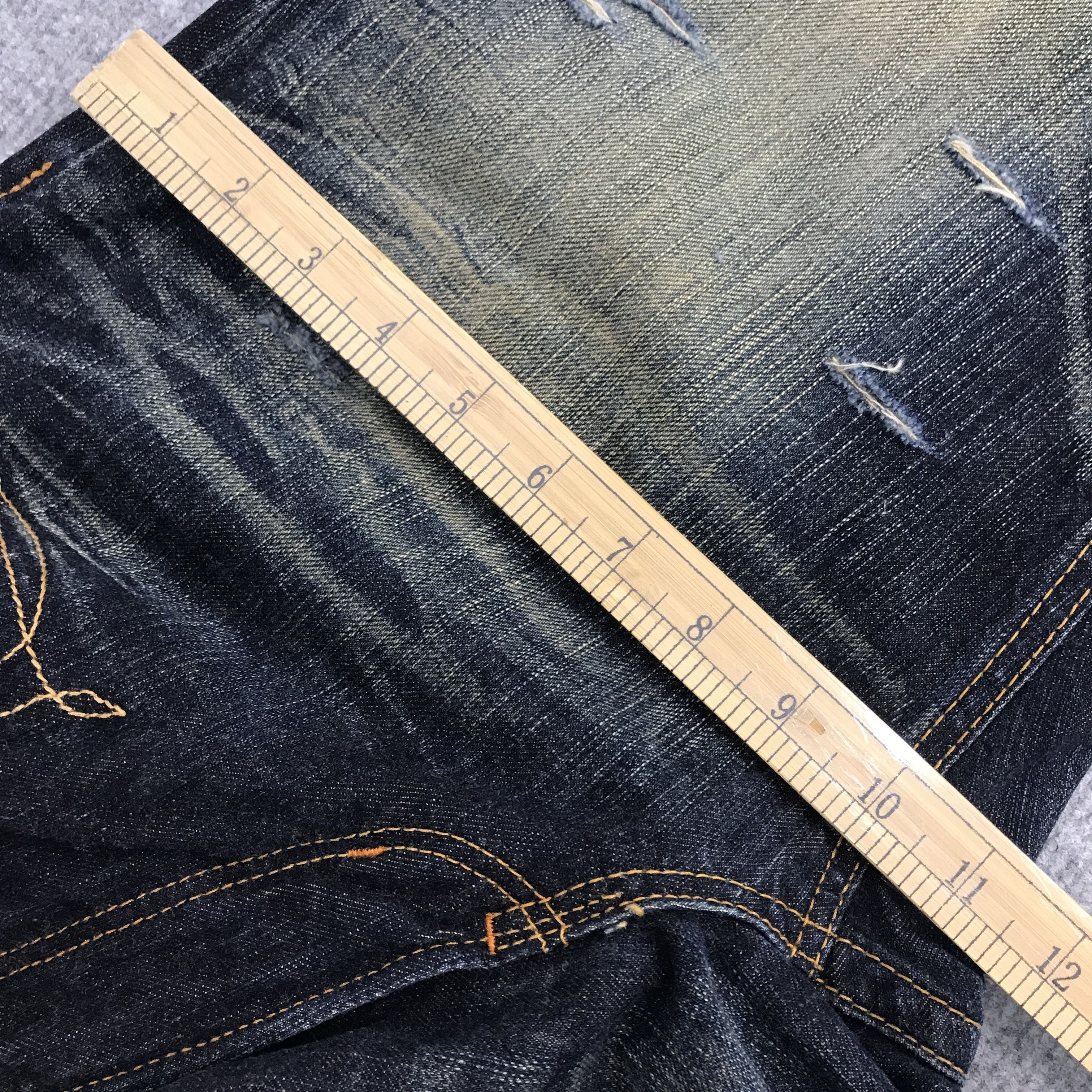 Edwin × If Six Was Nine × Le Grande Bleu (L.G.B.) Rare🔥Flare Edwin Japan bootcut design distressed jeans Size US 30 / EU 46 - 5 Thumbnail