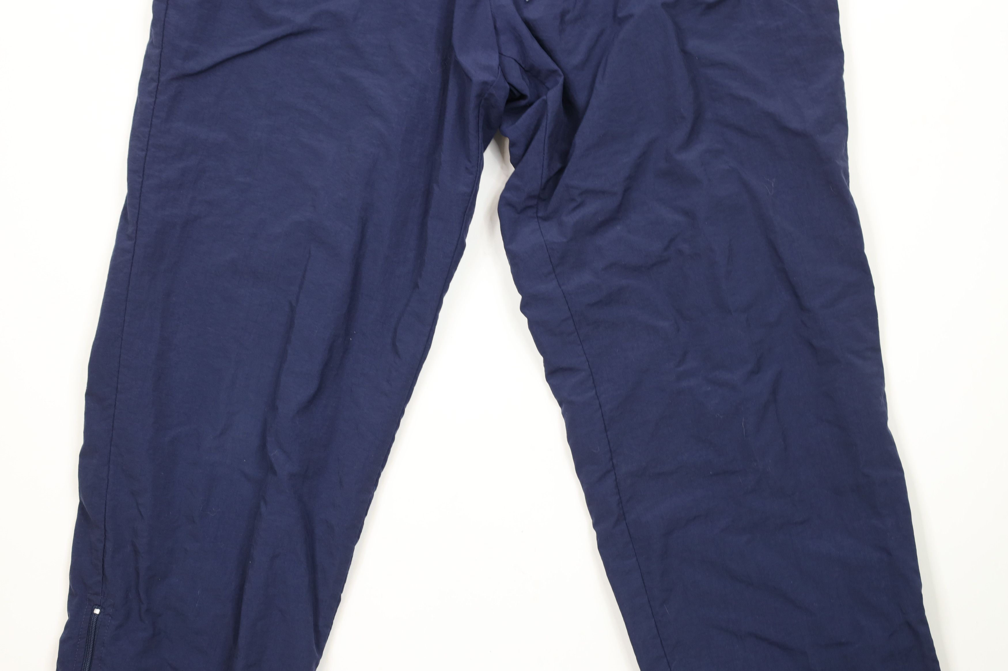 Asics × Vintage Vintage 90s Asics Spell Out Lined Windbreaker Pants Blue Size US 34 / EU 50 - 3 Thumbnail