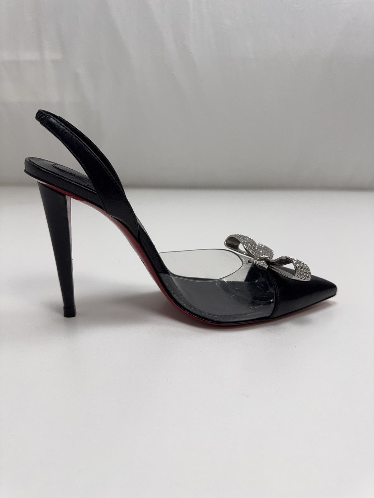 Christian Louboutin Christian Louboutin Astrinodo Sling PVC 100 Heels Size US 5.5 / IT 35.5 - 7 Thumbnail