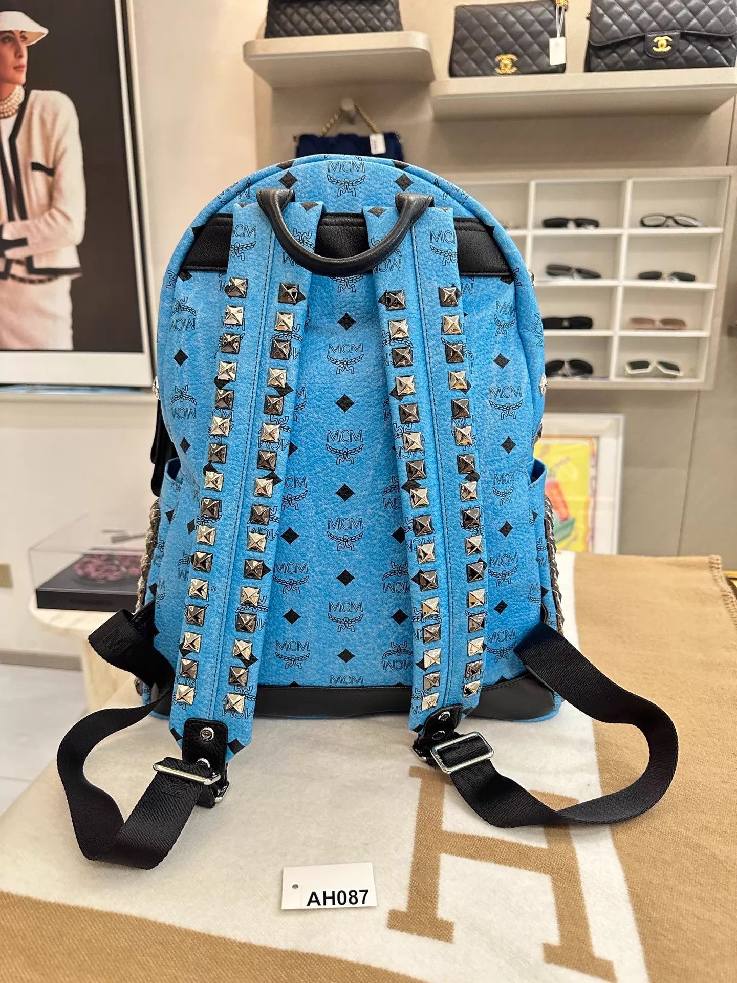 MCM MCM Riveted Backpack 33x15x41 AH087 Size ONE SIZE - 2 Thumbnail