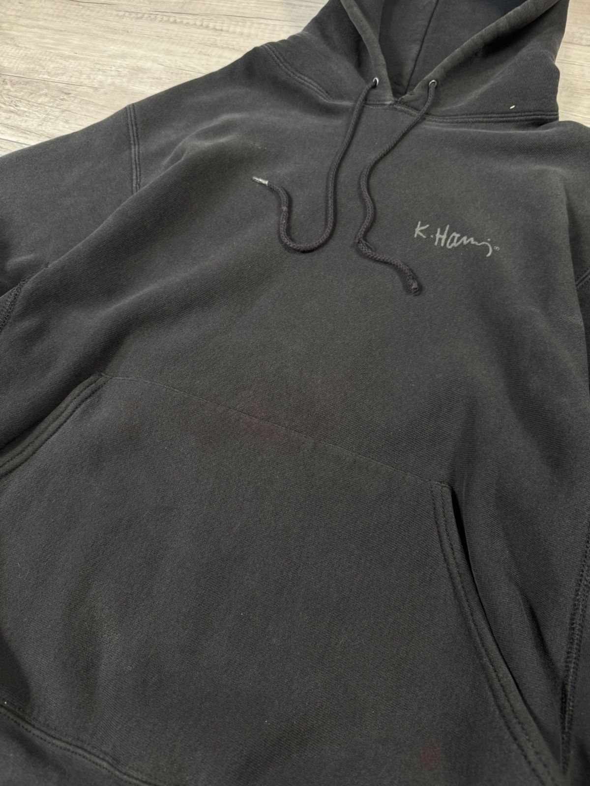 Keith Haring Keith Haring Lee Back Print reflective insert vintage hoodie Size US L / EU 52-54 / 3 - 5 Thumbnail